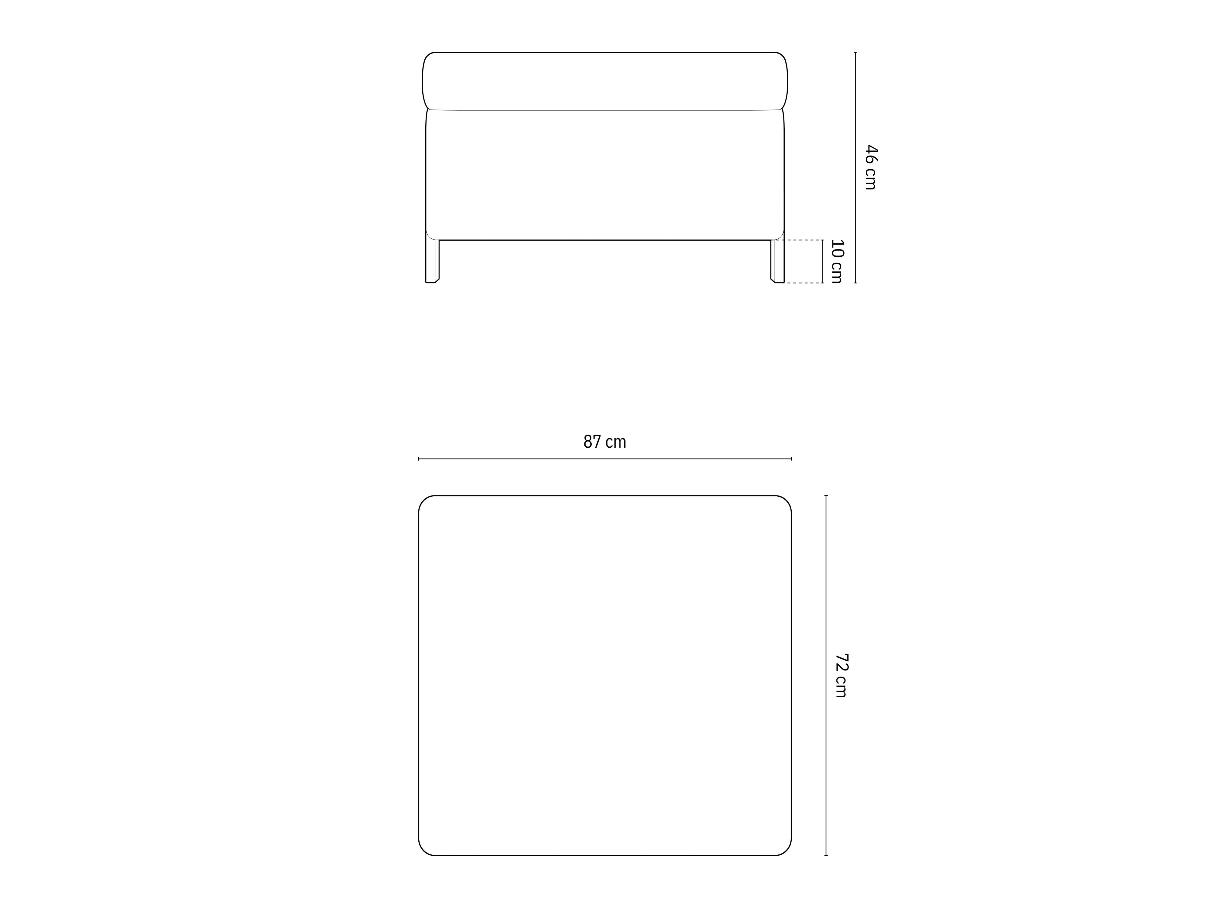 Stolčki Gloria, 87x72cm, Material: Strukturirana tkanina