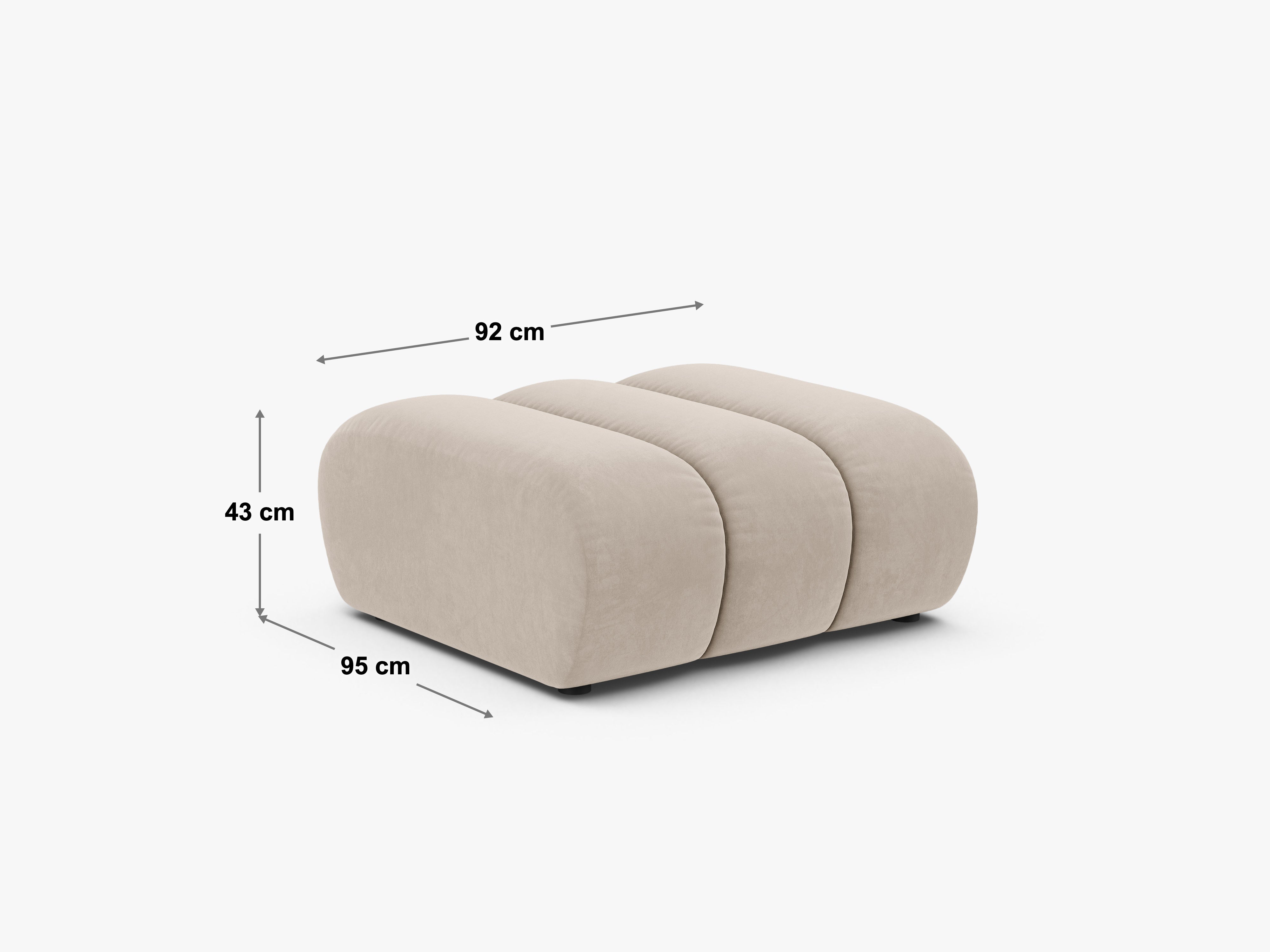 Tabure Lupina 92x95cm, Material: Chenille Eden