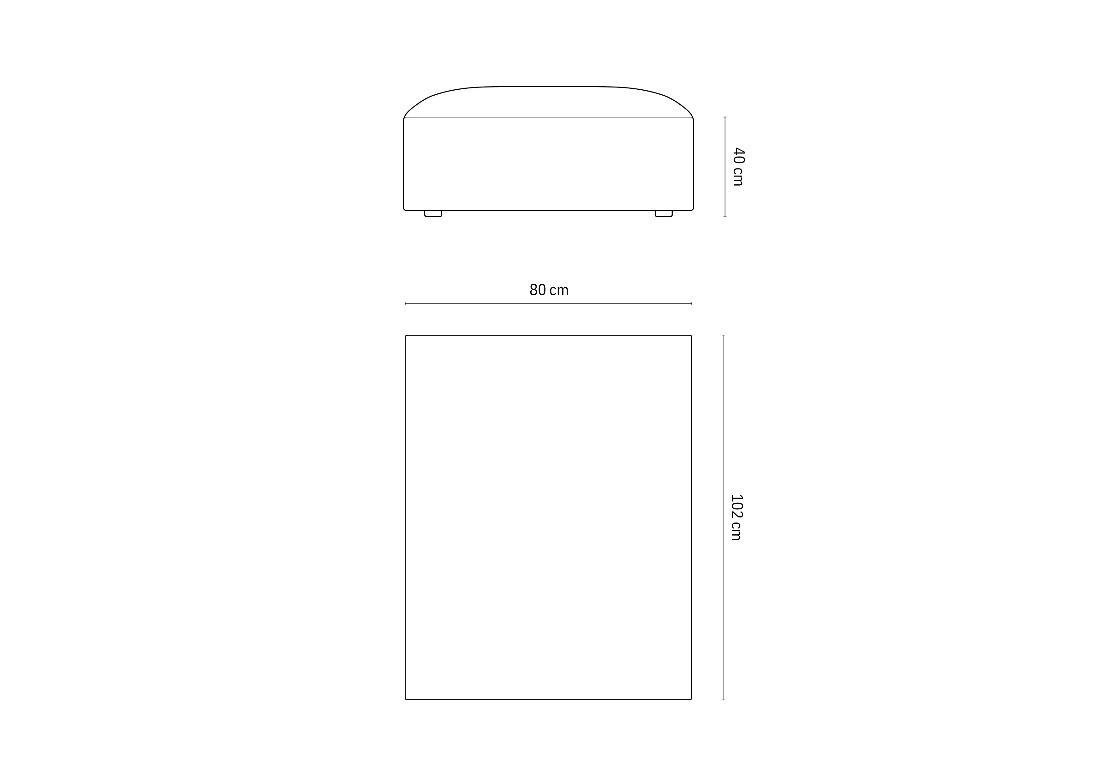 Jodiejev stolček 102x80cm, Material: Žamet