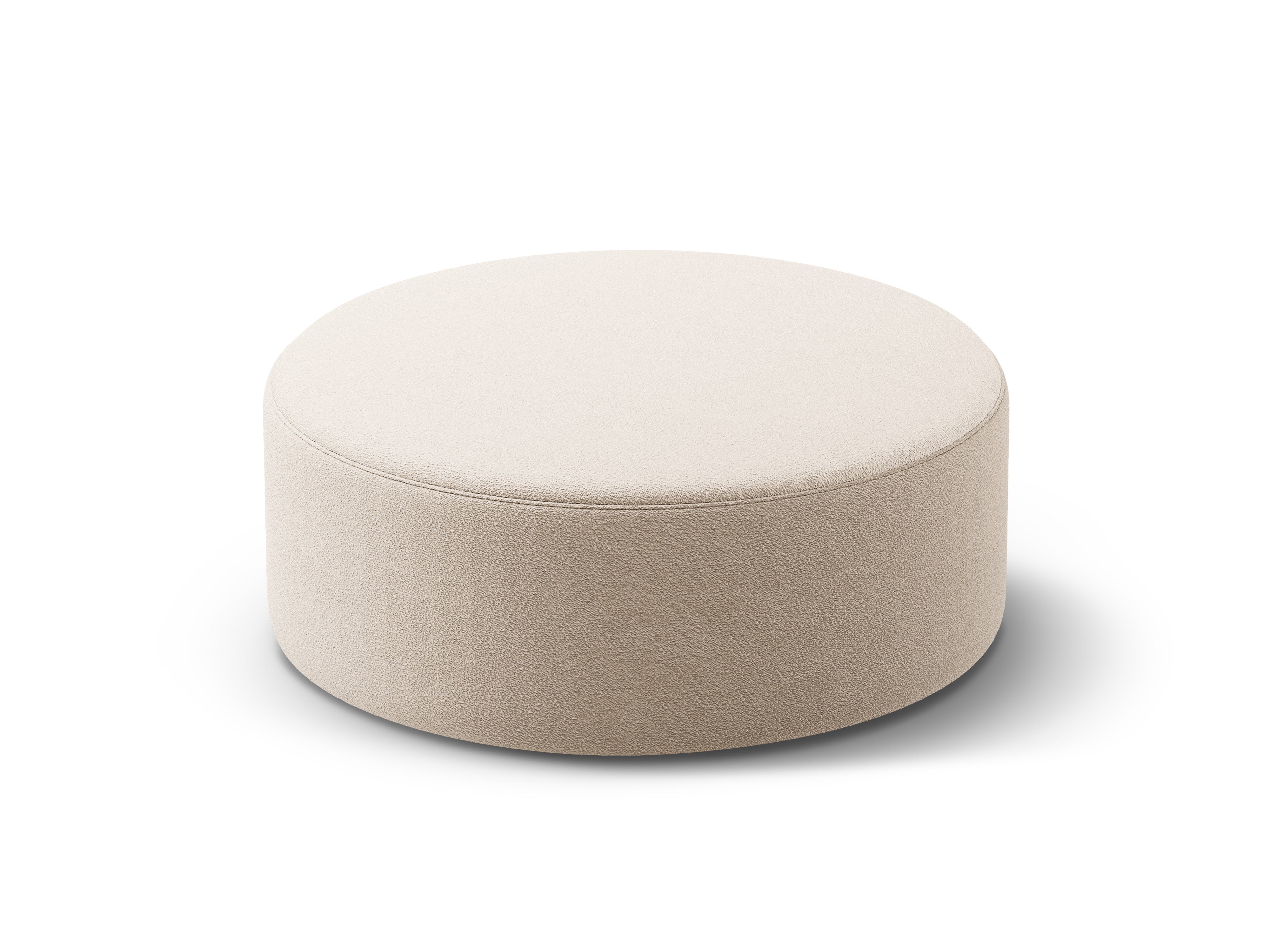 Tabure Dia, 90x90cm, Material: Bouclé