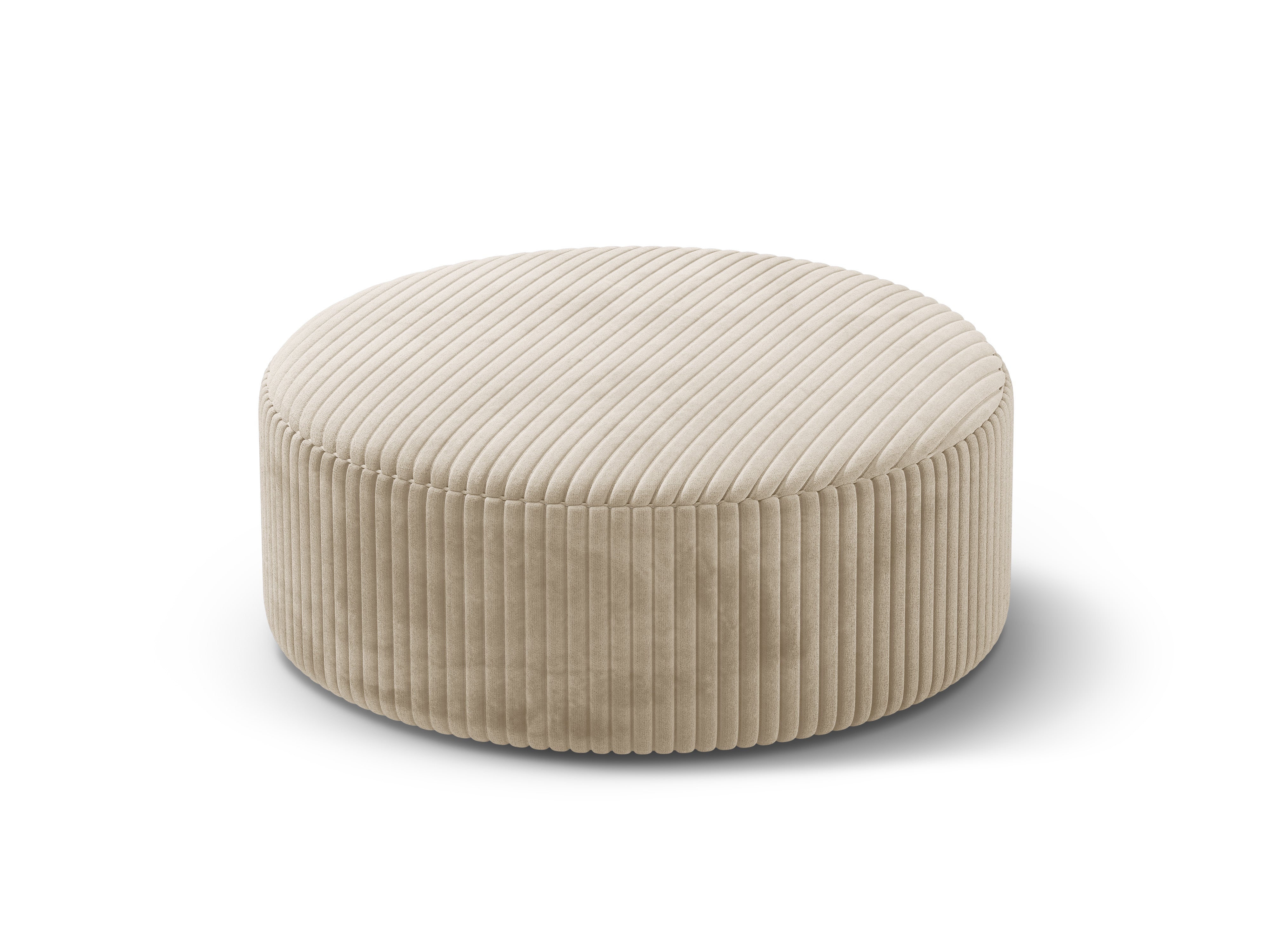 Tabure Dia, 90x90cm, Material: rebrasta tkanina