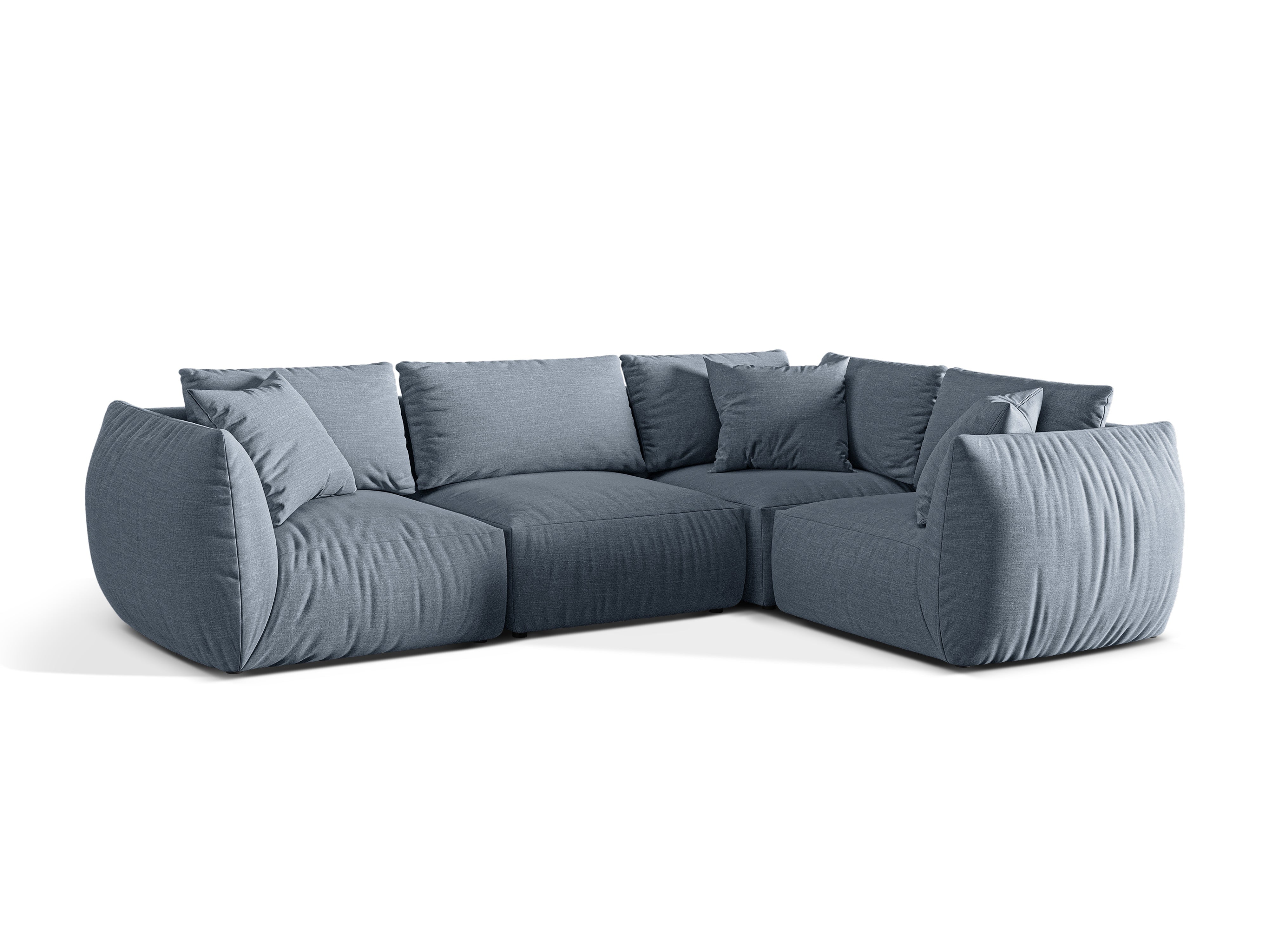 Kotna sedežna garnitura Chris 295x210cm, Material: Strukturirano blago