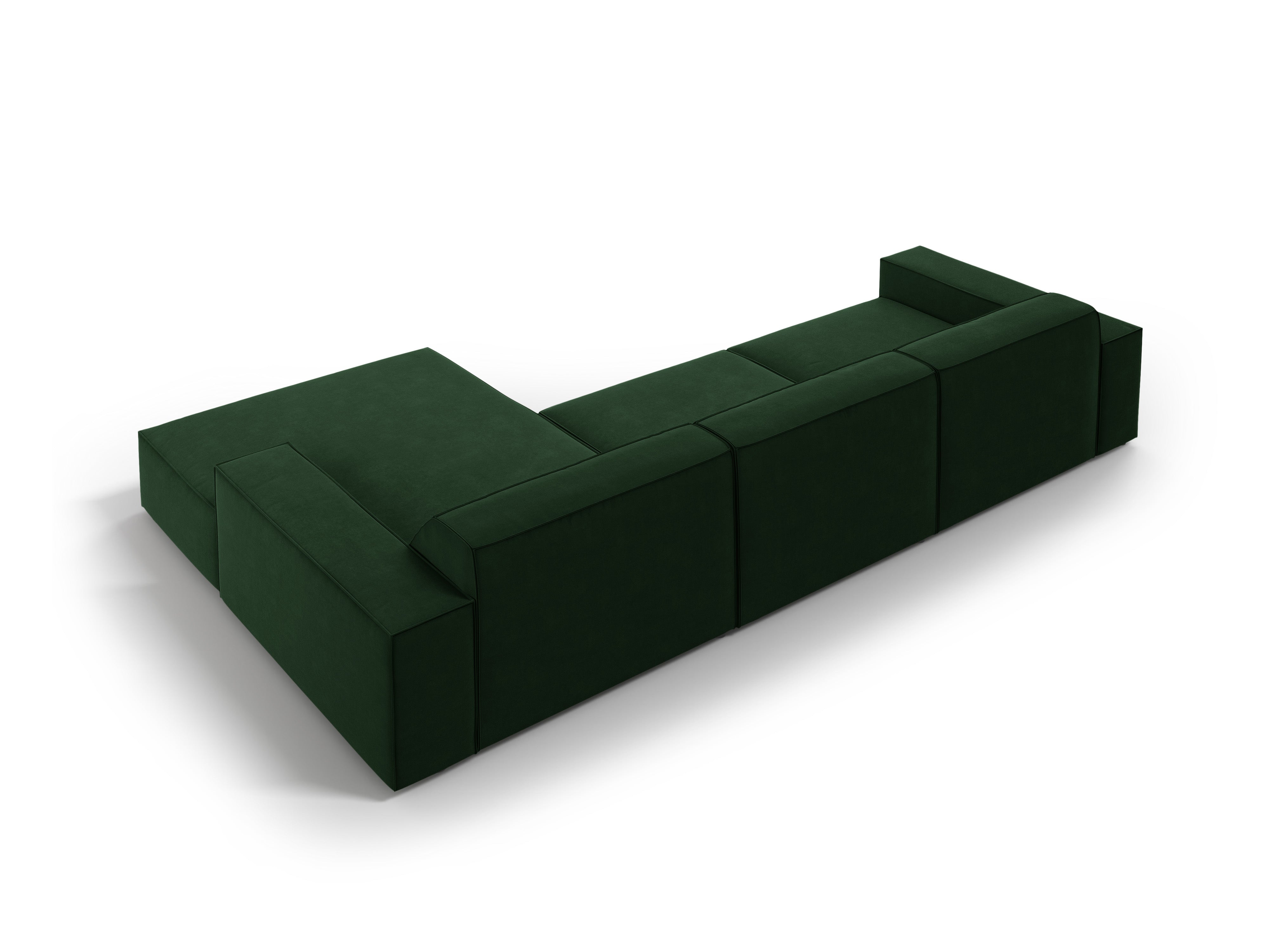 Kotna sedežna garnitura Jodie 284x166cm, Material: Žamet