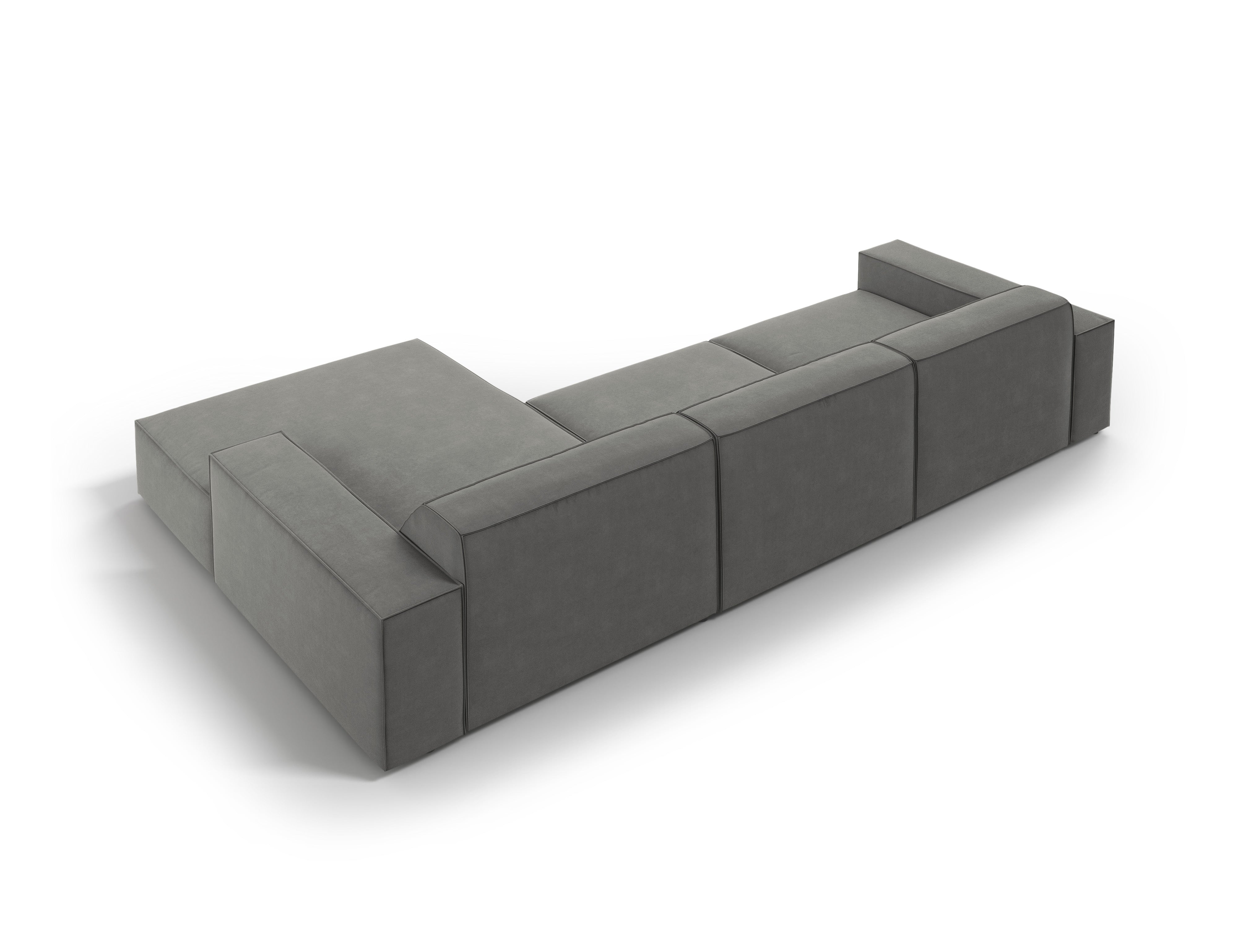 Kotna sedežna garnitura Jodie 284x166cm, Material: Žamet