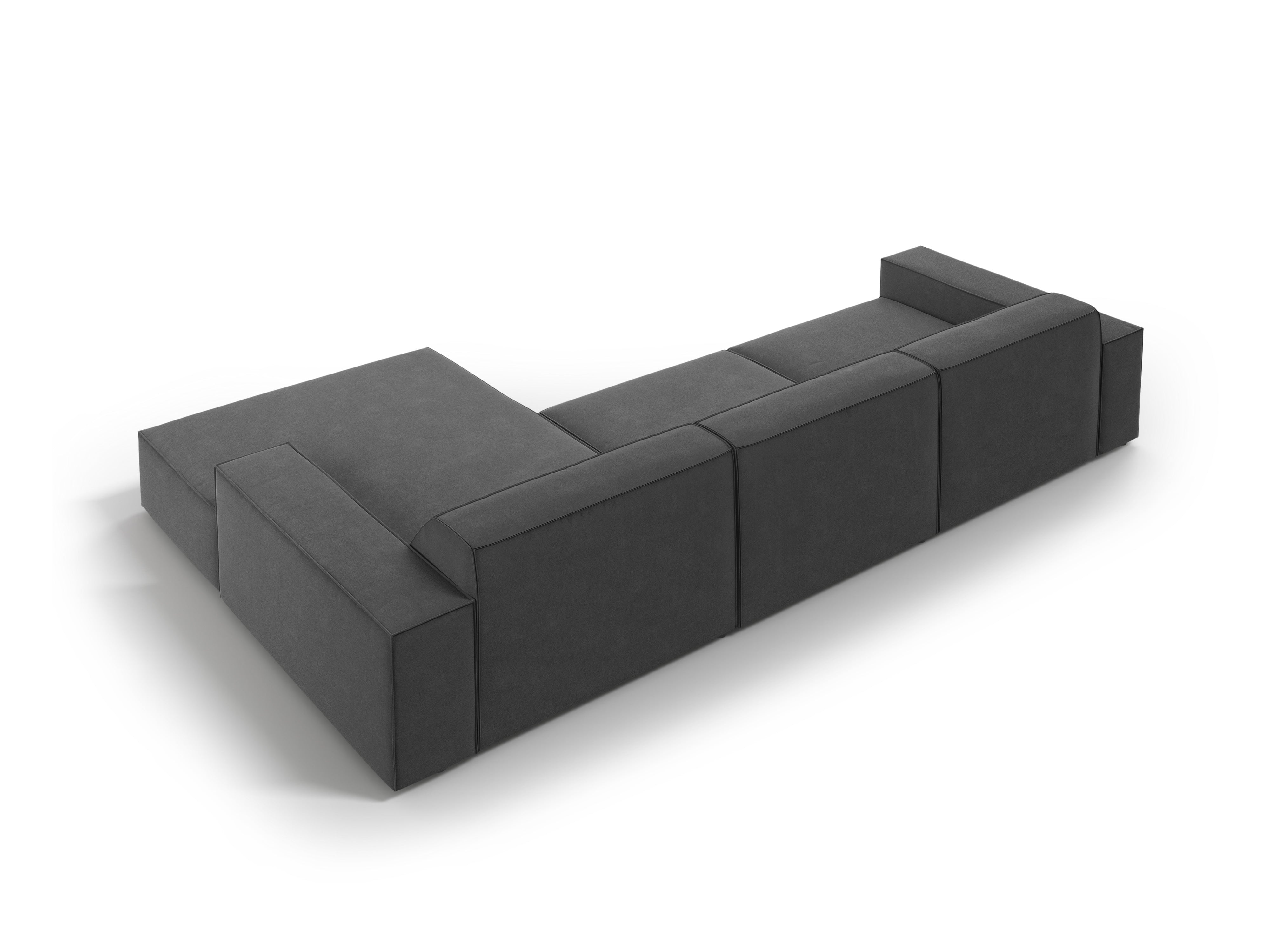 Kotna sedežna garnitura Jodie 284x166cm, Material: Žamet