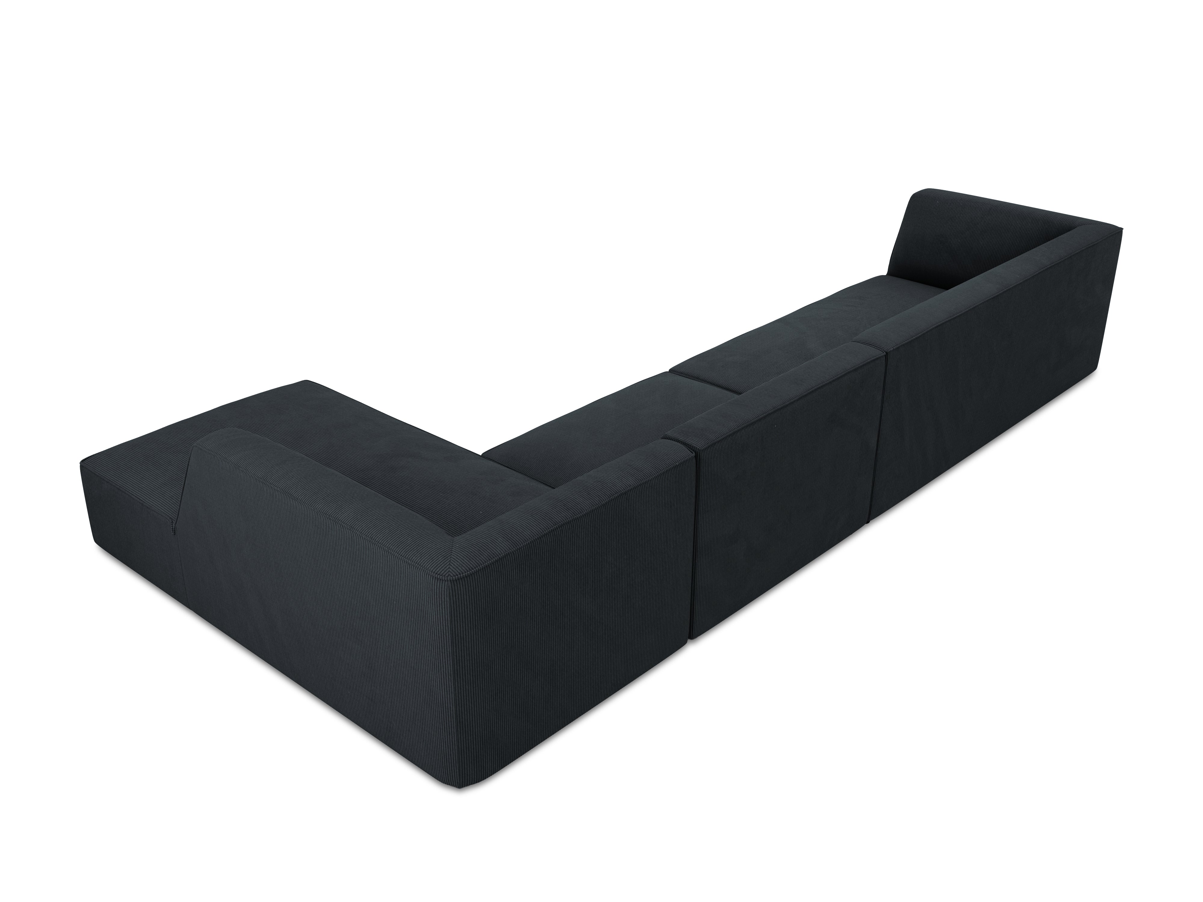 Kotna sedežna garnitura Ruby, 5 sedežev, 366x180cm, Material: Rebrasta tkanina