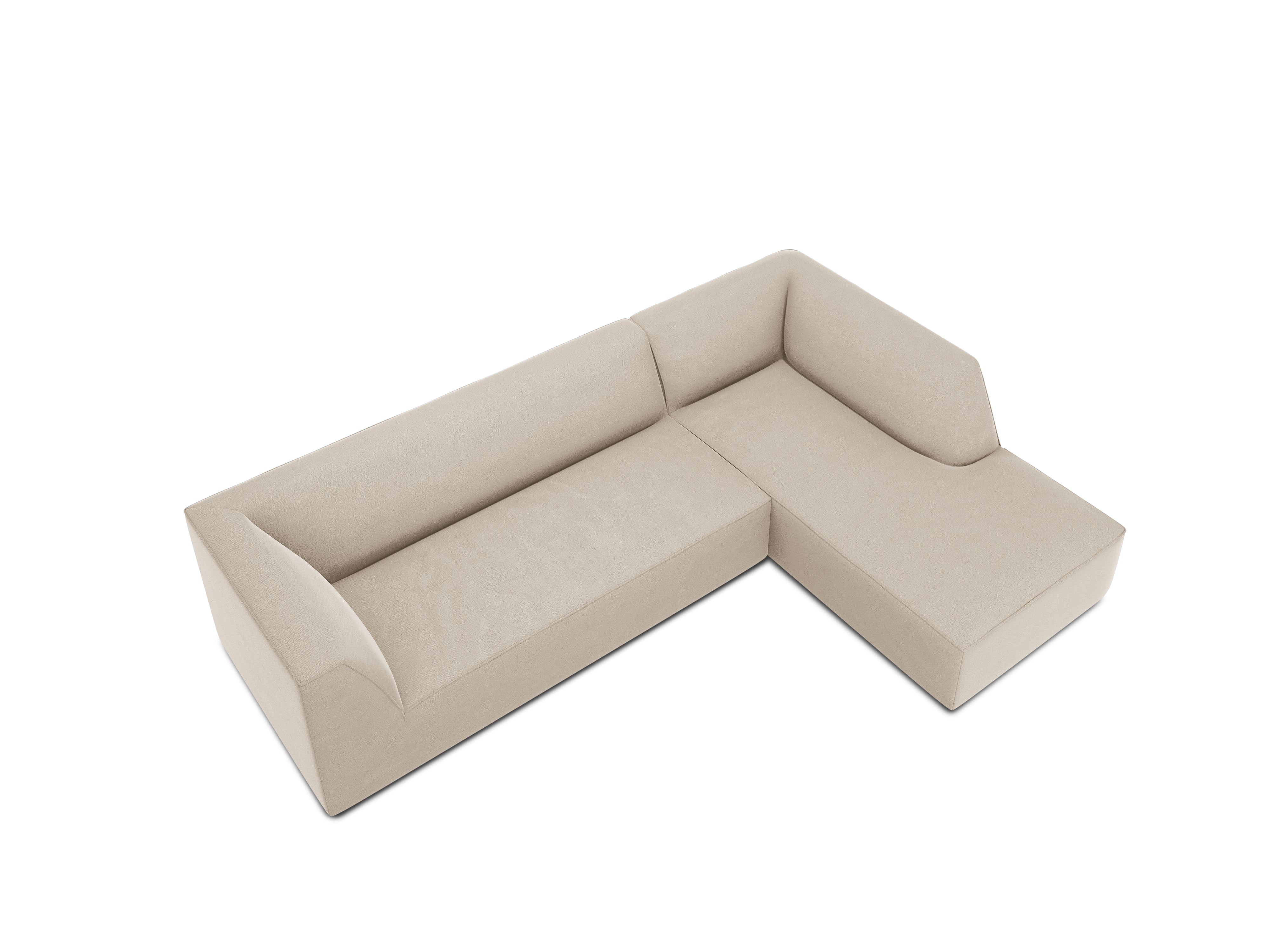 Kotna sedežna garnitura Ruby, 4 sedeži, 273x180cm, Material: Žamet