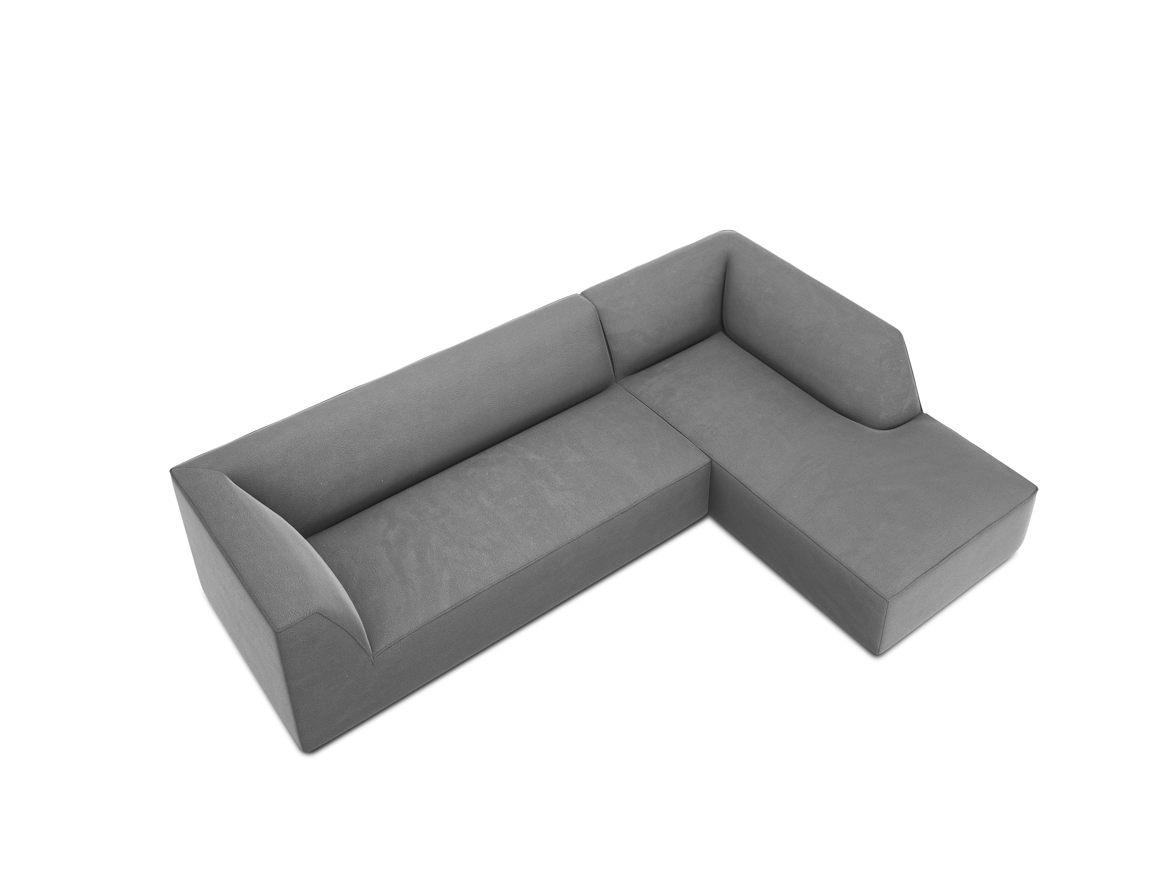 Kotna sedežna garnitura Ruby, 4 sedeži, 273x180cm, Material: Žamet