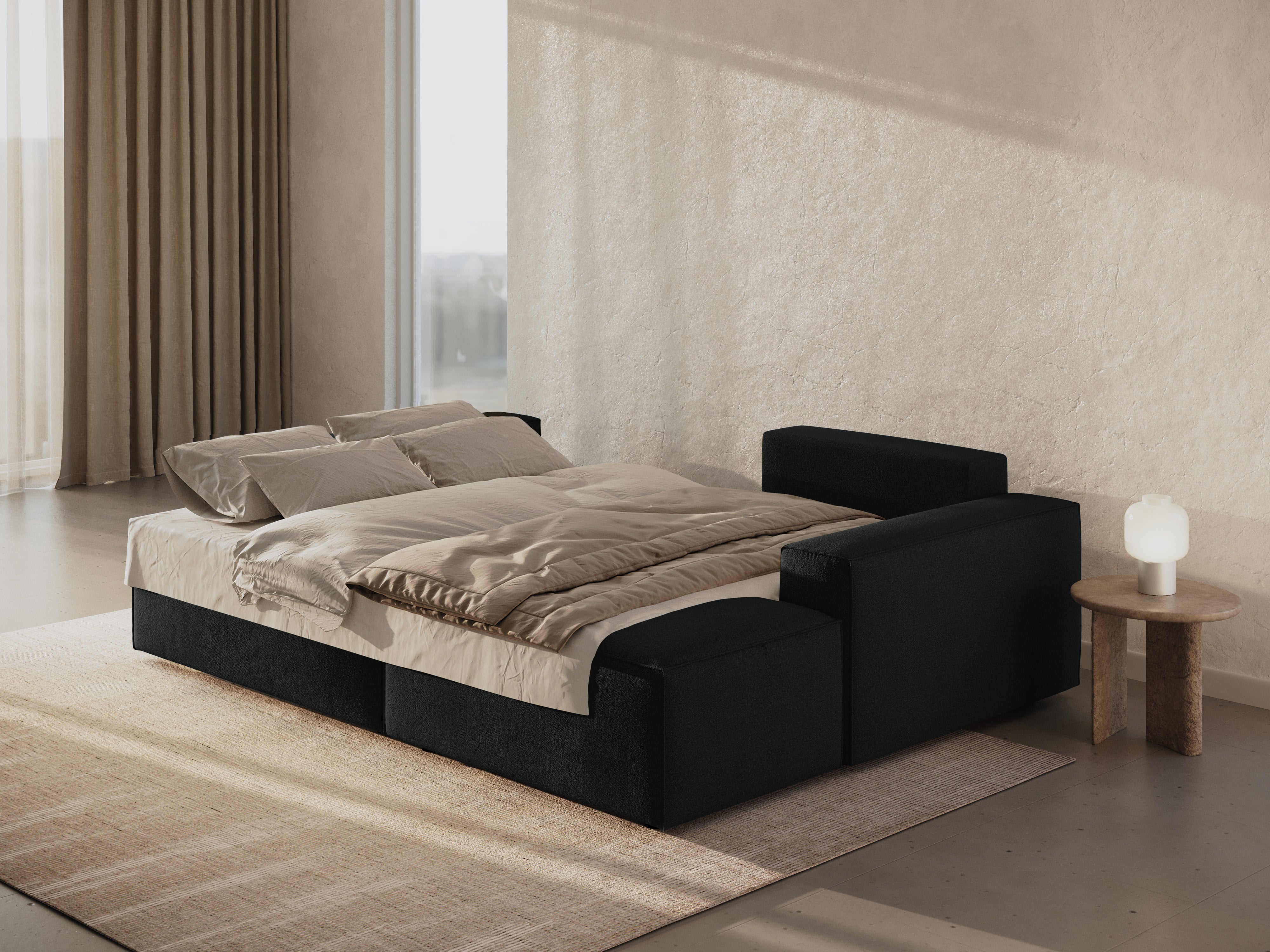 Kotna sedežna garnitura Jodie, material: Bukle