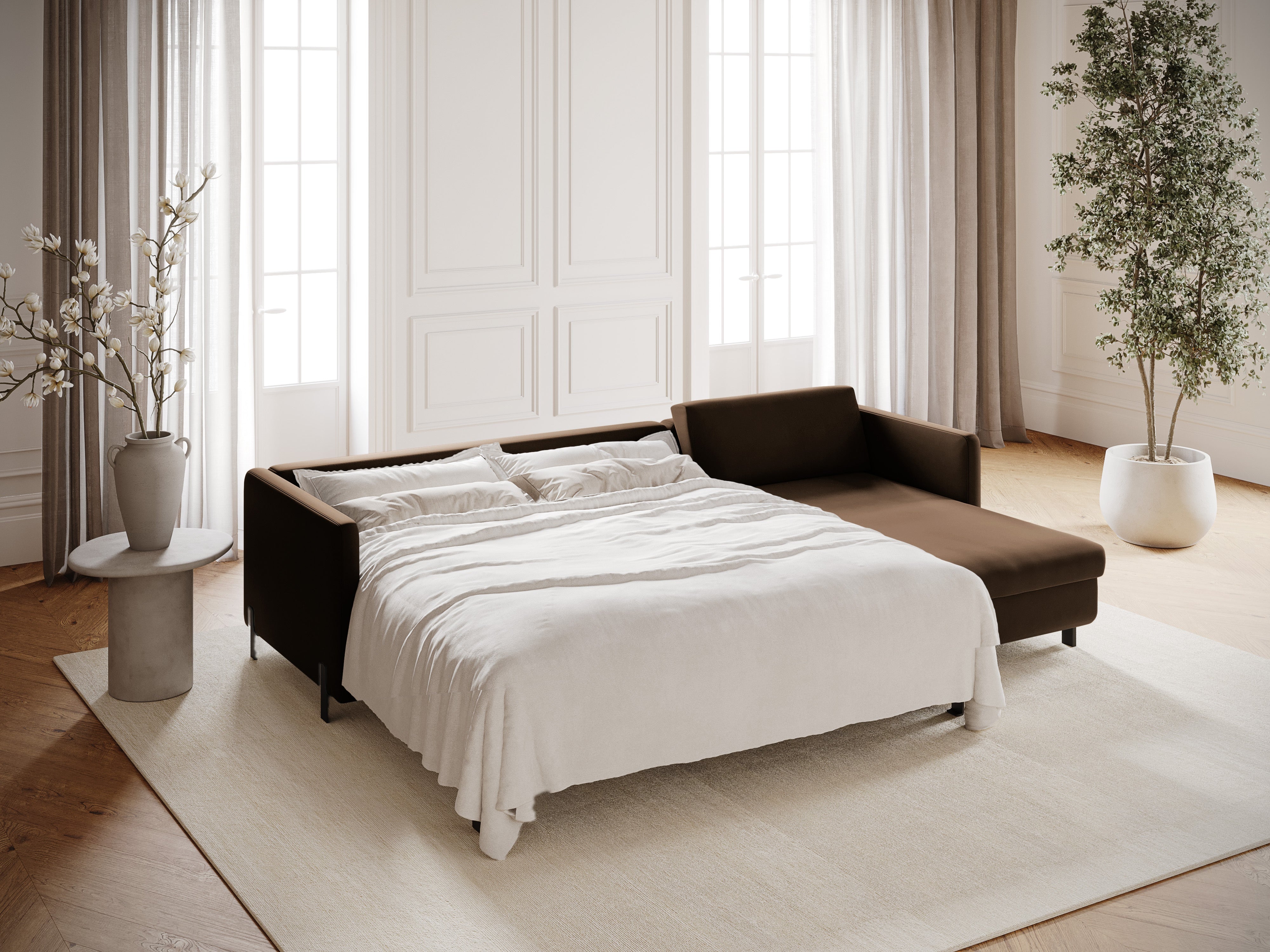 Kotna sedežna garnitura Gloria 280x170cm, Material: Žamet