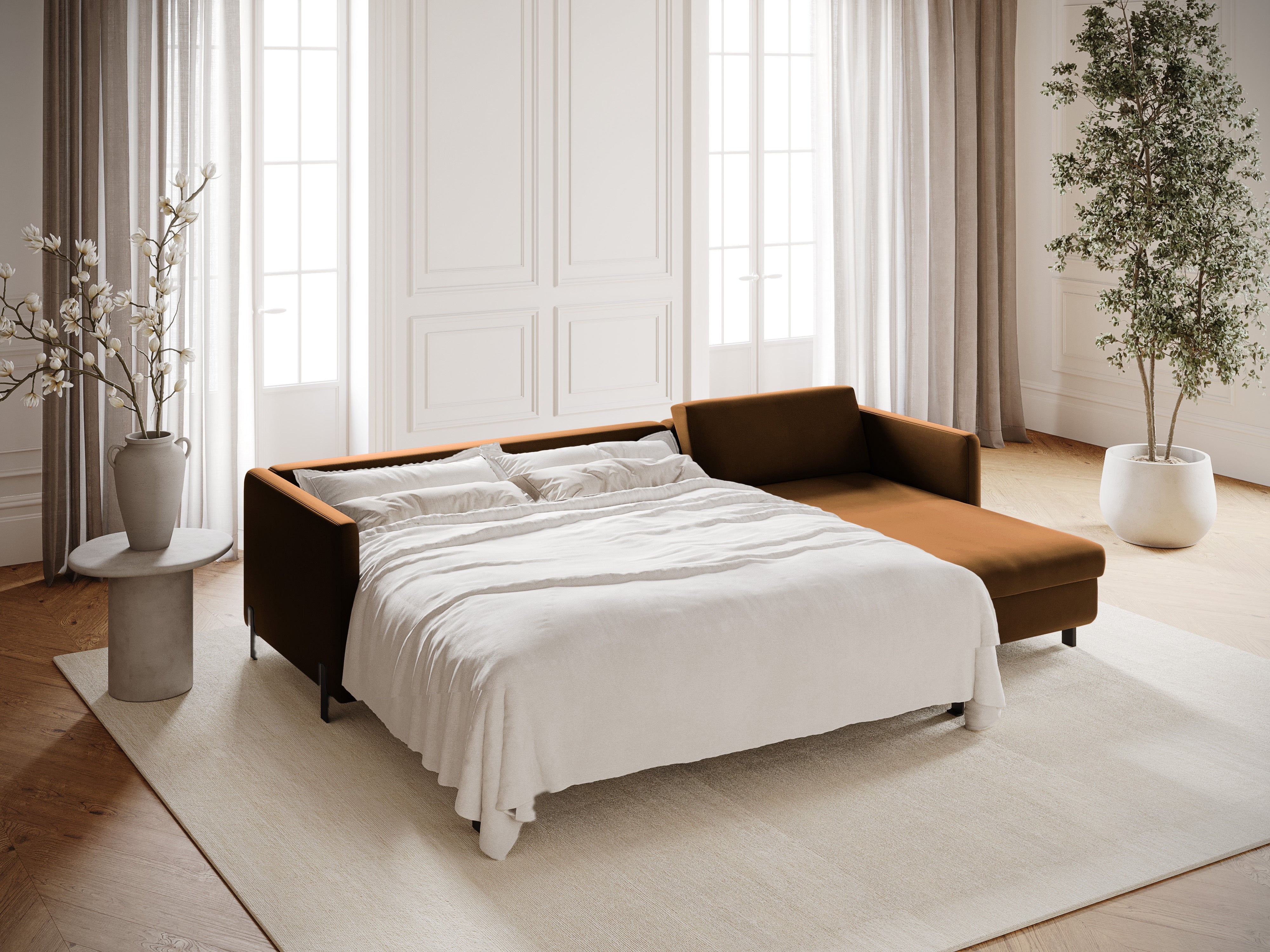 Kotna sedežna garnitura Gloria 280x170cm, Material: Žamet