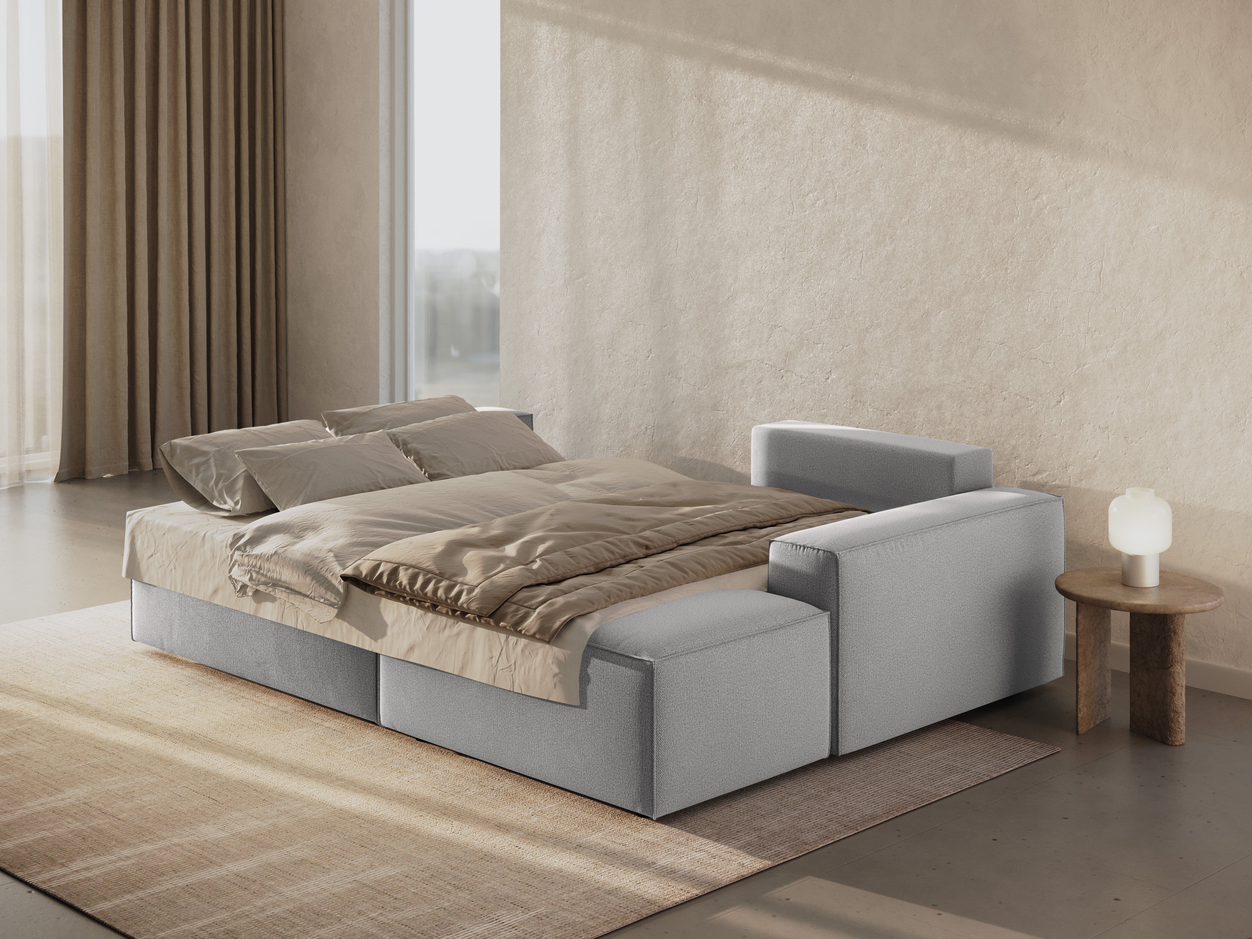 Kotna sedežna garnitura Jodie, Material: Strukturirano blago