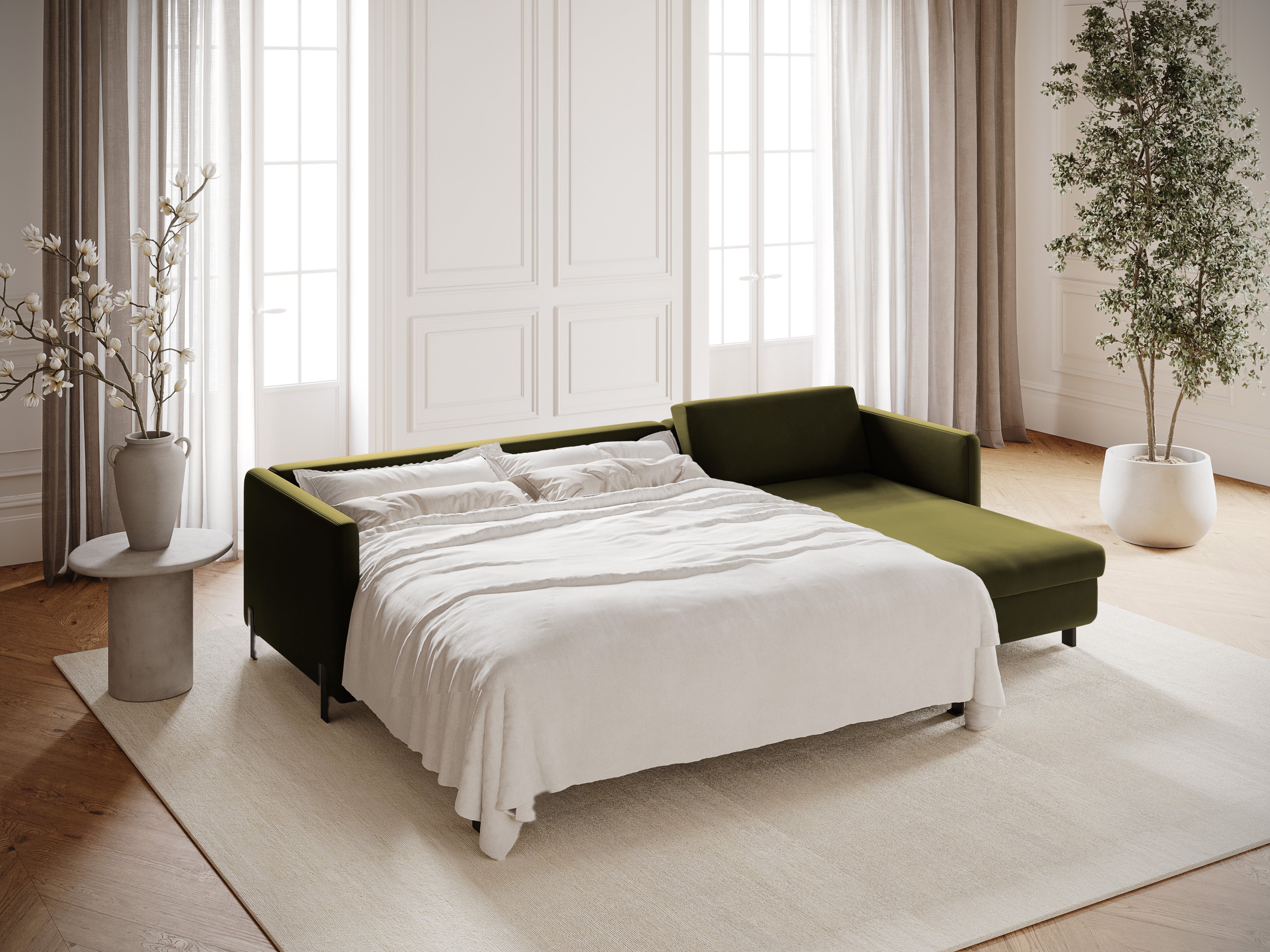 Kotna sedežna garnitura Gloria 260x170cm, Material: Žamet