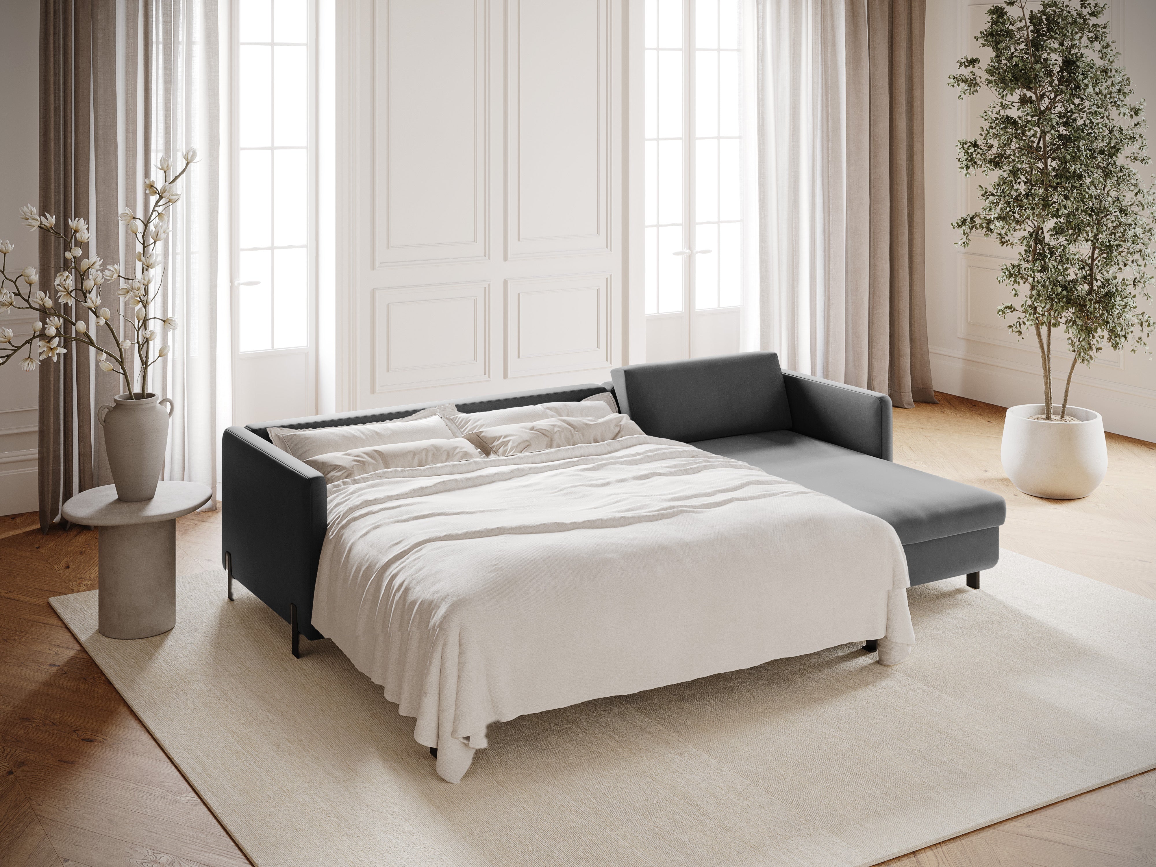 Kotna sedežna garnitura Gloria 260x170cm, Material: Žamet