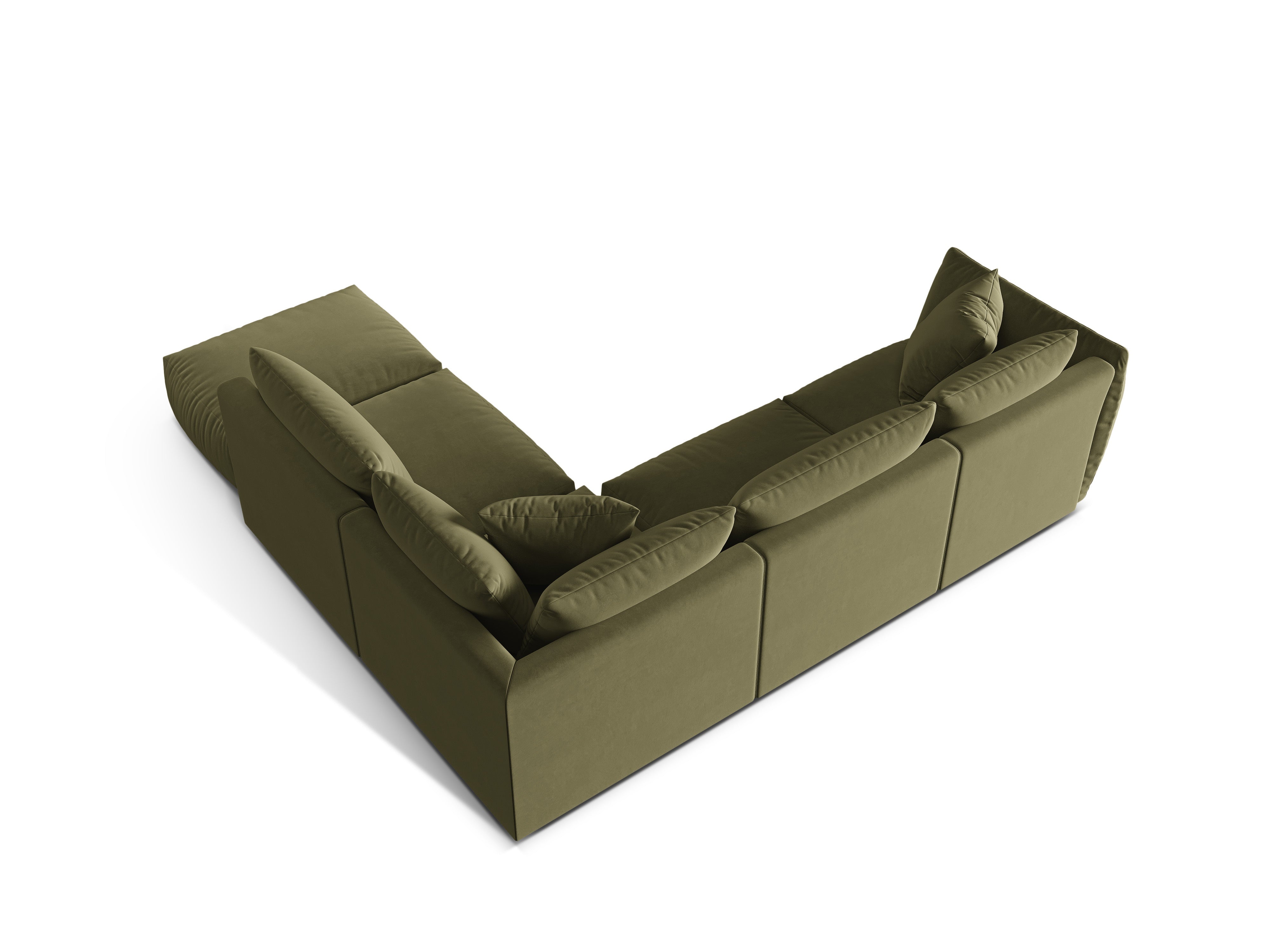 Kotna sedežna garnitura Chris 295x290cm, Material: Žamet