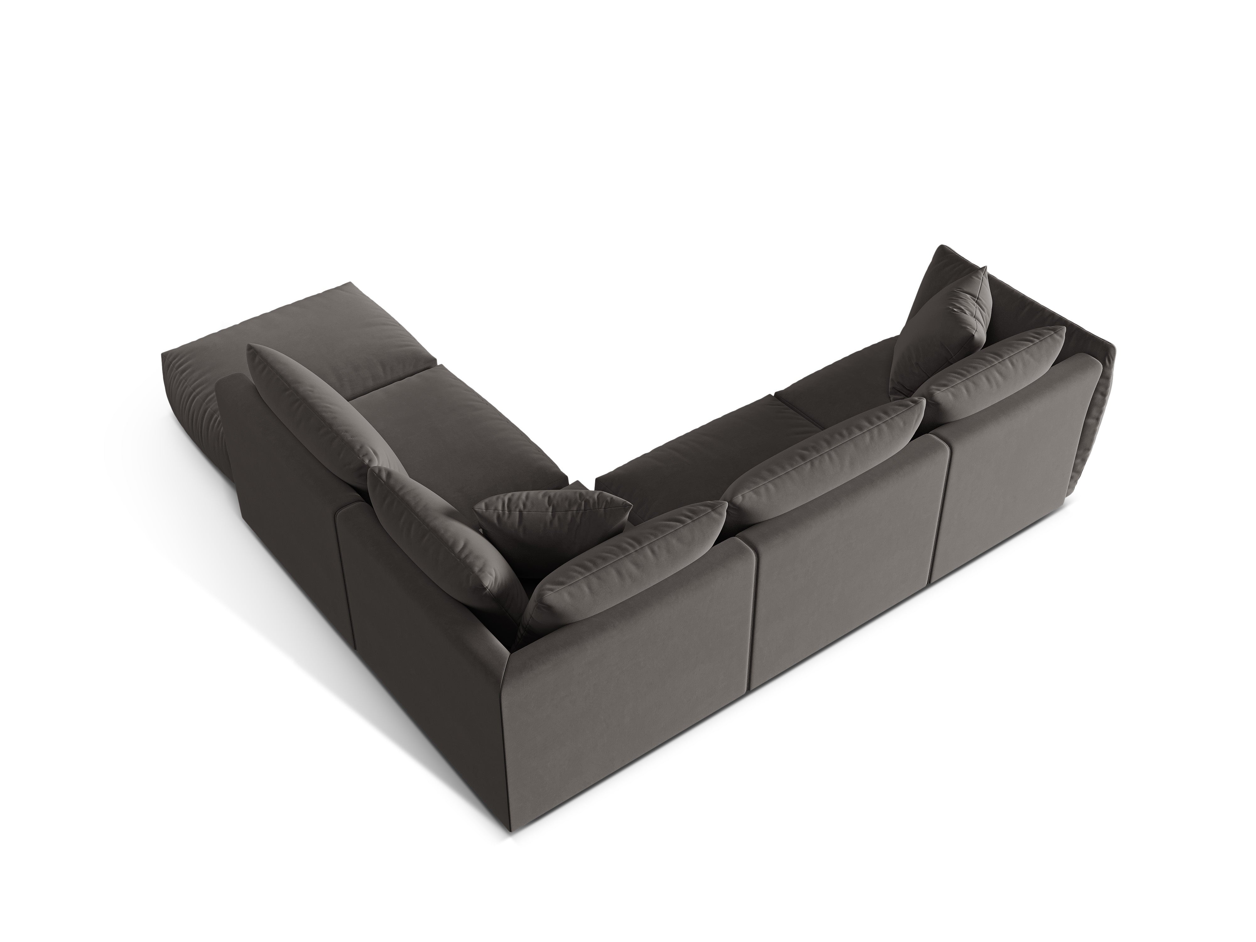 Kotna sedežna garnitura Chris 295x290cm, Material: Žamet