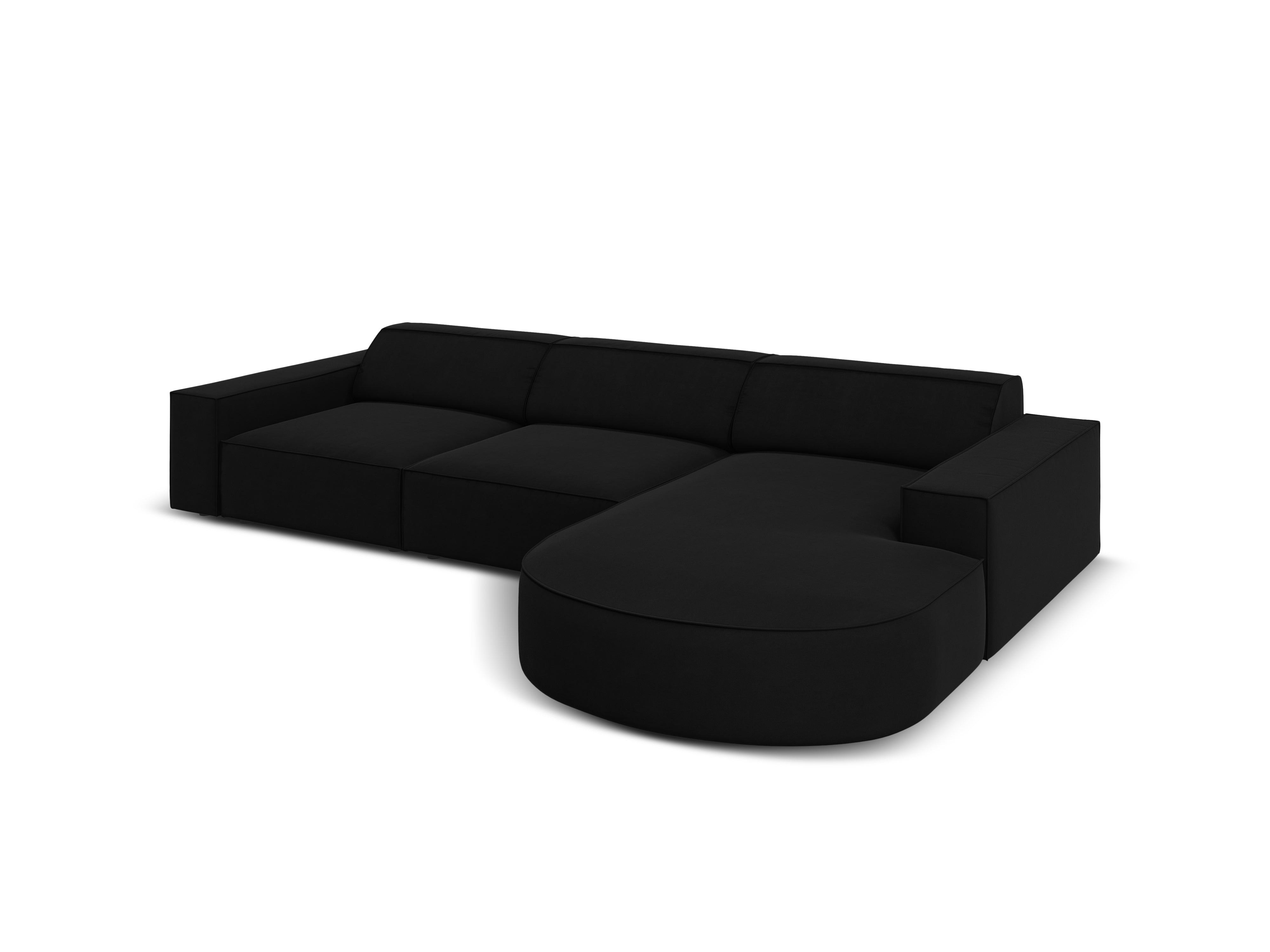 Kotna sedežna garnitura Jodie 284x166cm, Material: Žamet