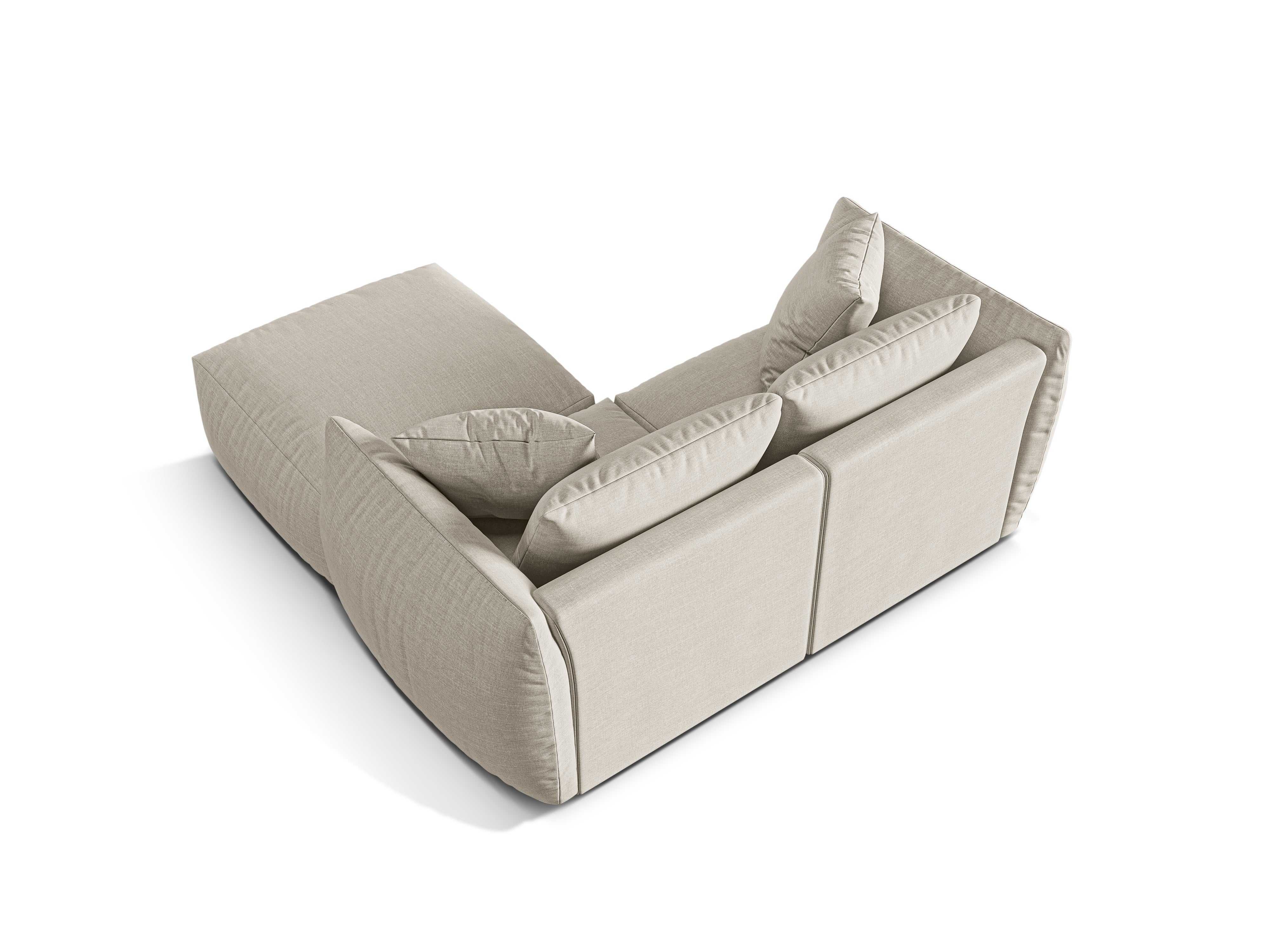 Modularni kotni set Chris 220x200cm, Material: Strukturirano blago