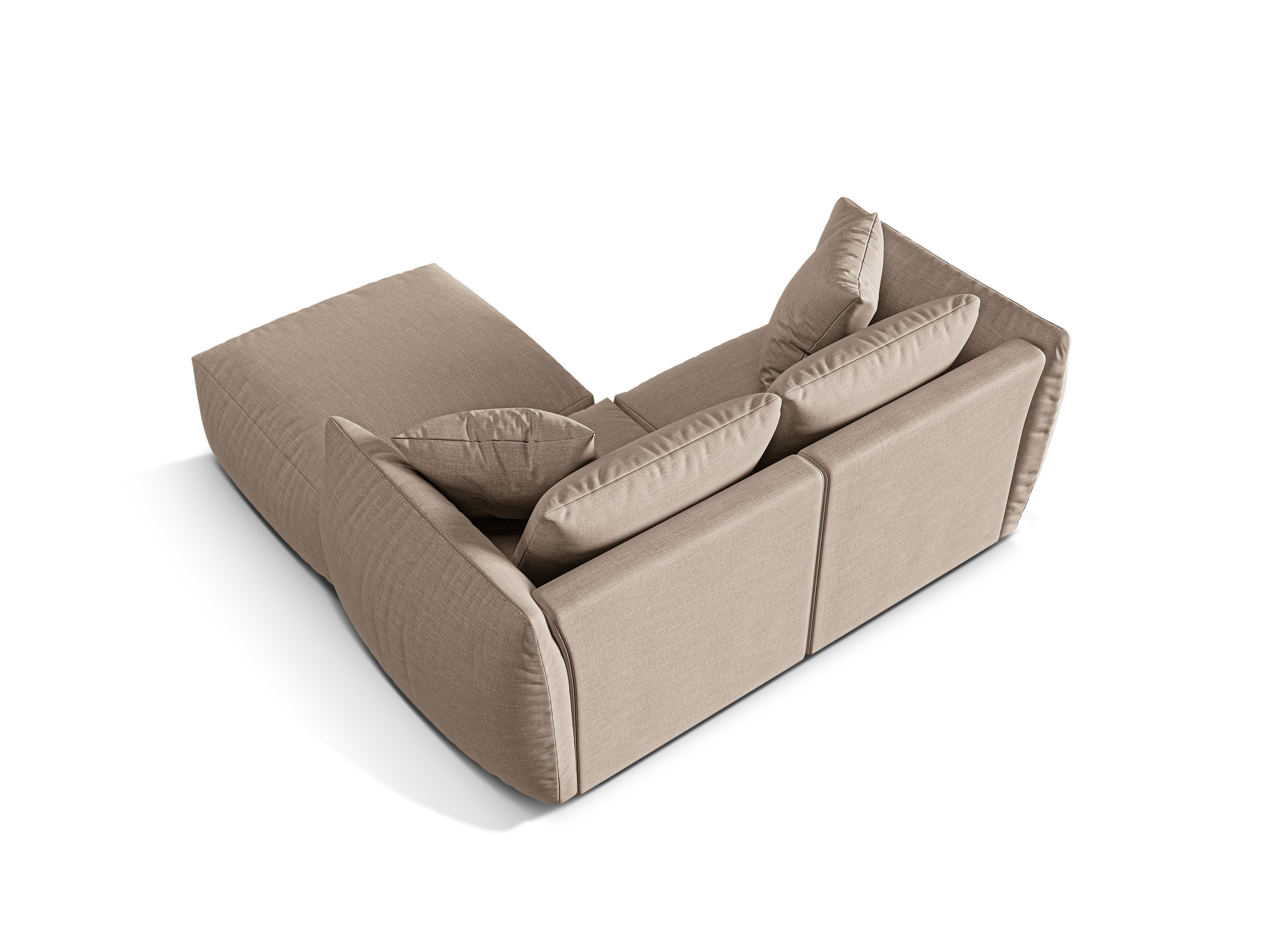 Modularni kotni set Chris 220x200cm, Material: Strukturirano blago