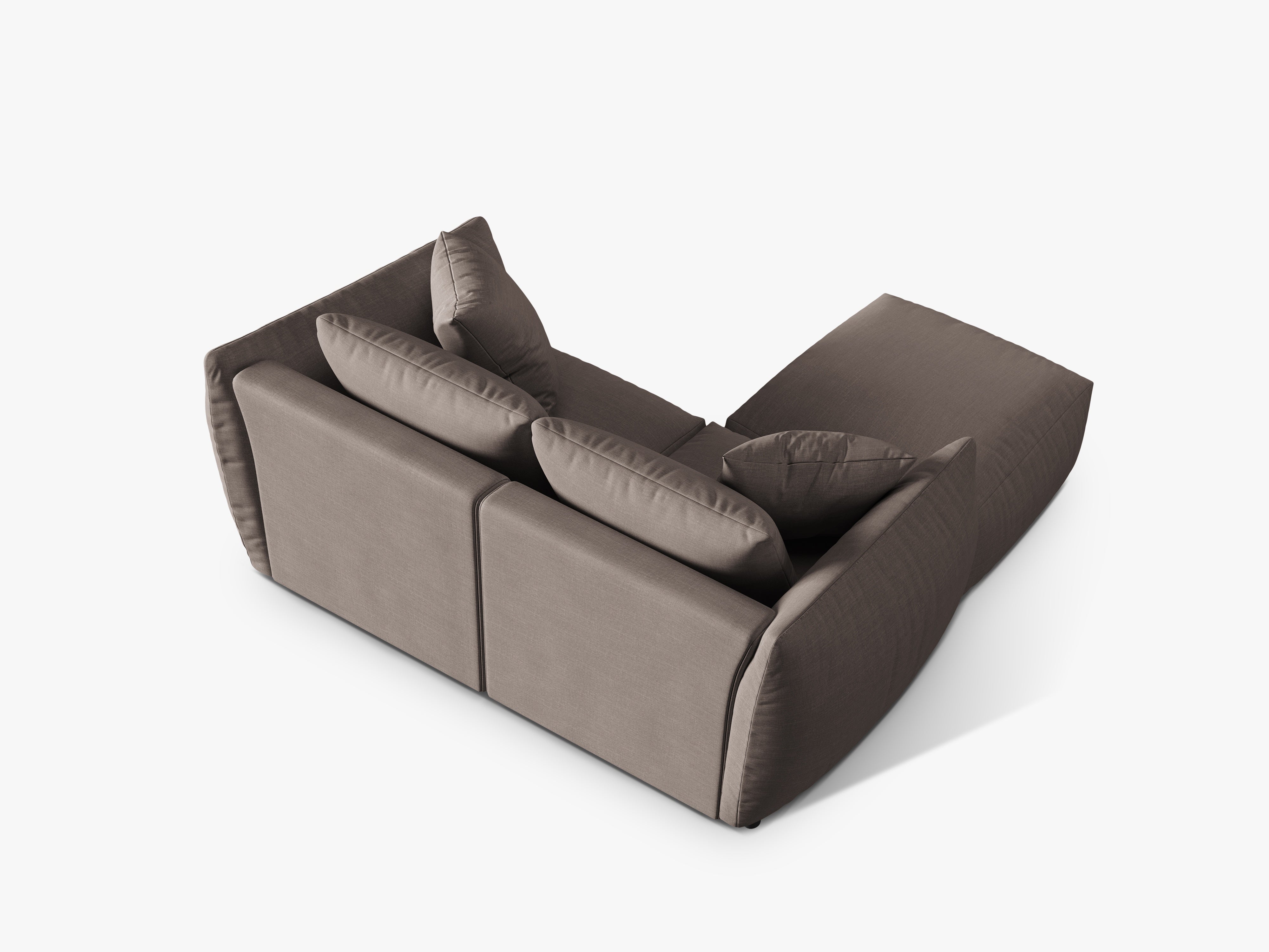 Modularni kotni set Chris 220x200cm, Material: Strukturirano blago