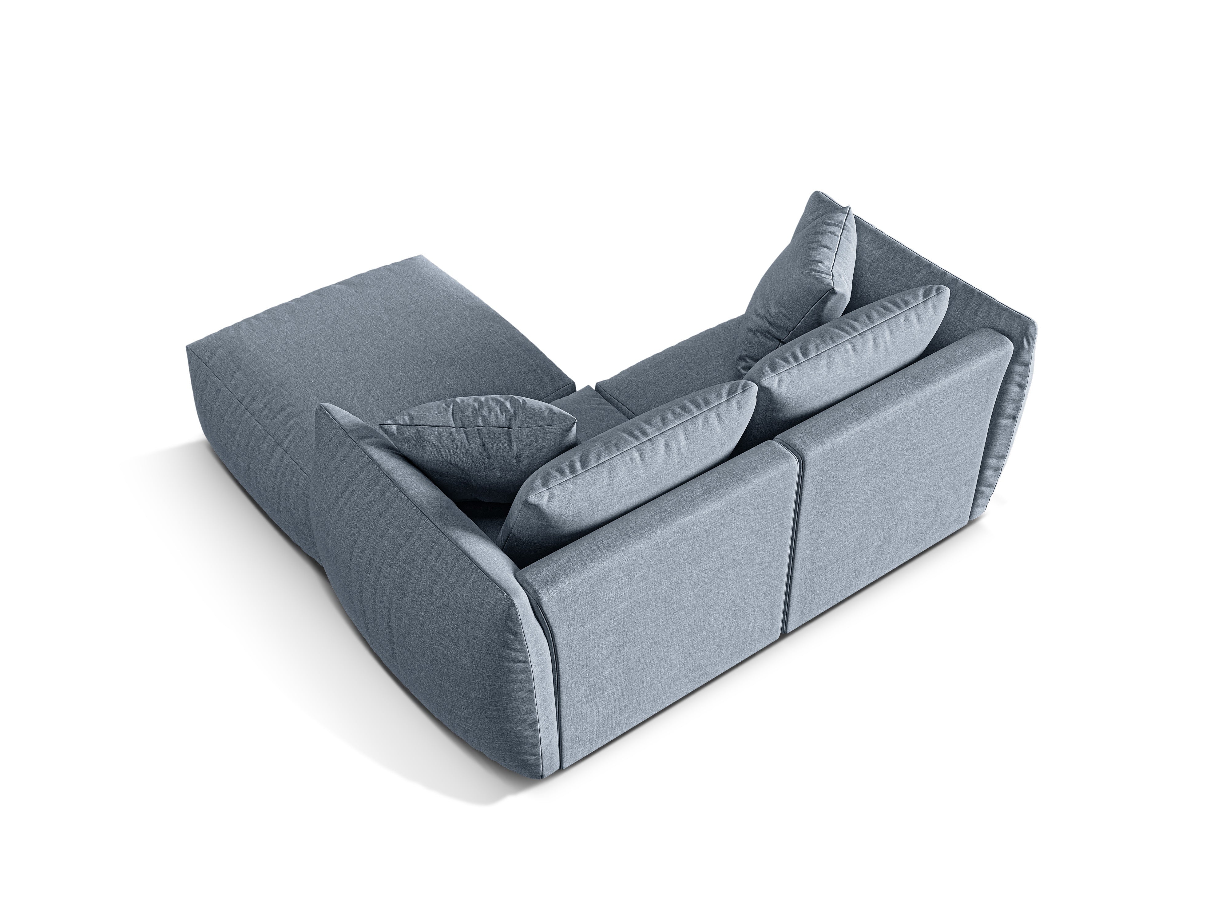 Modularni kotni set Chris 220x200cm, Material: Strukturirano blago