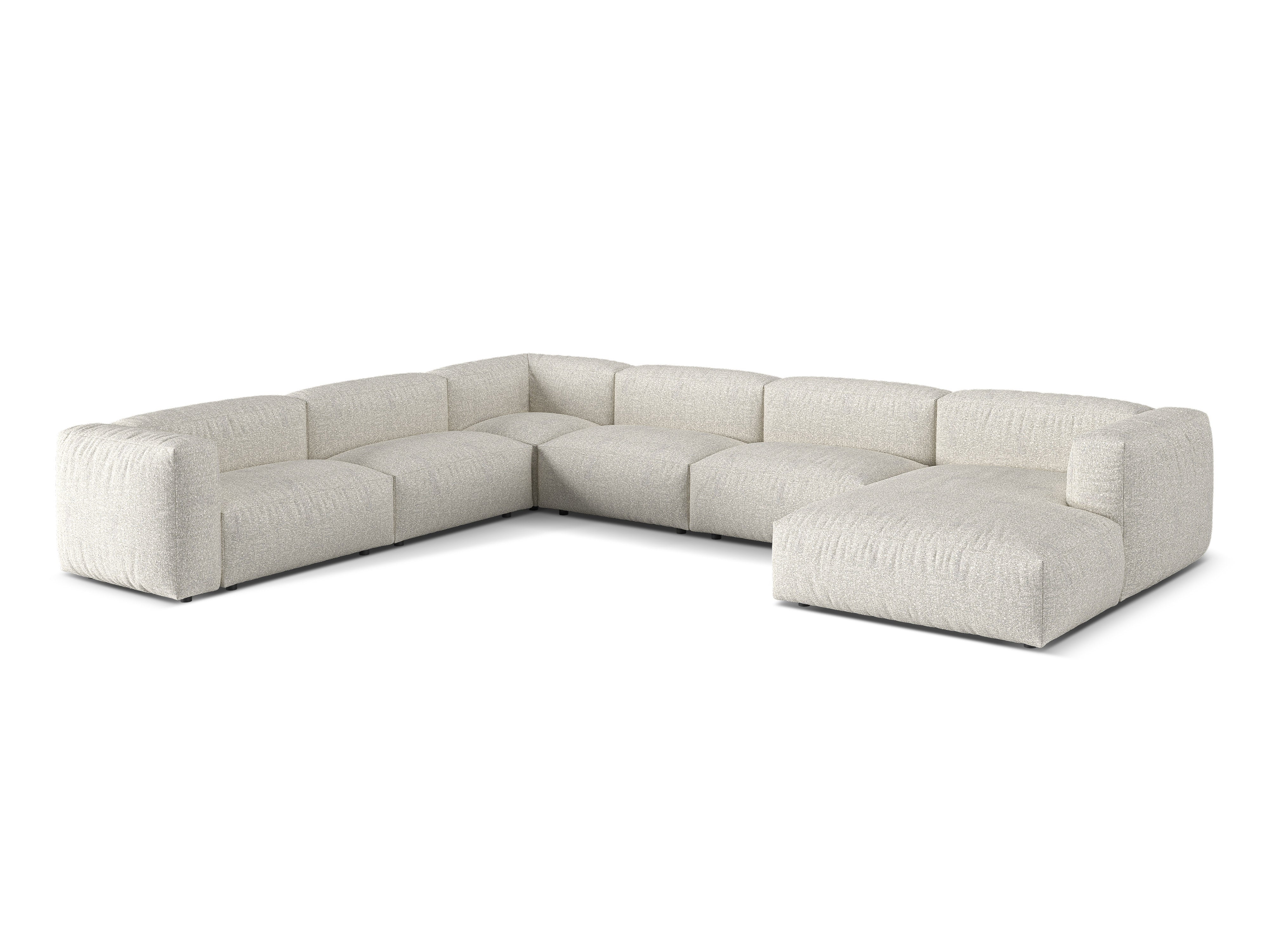 Kotna garnitura Martina, 404x312cm, Material: Boucle