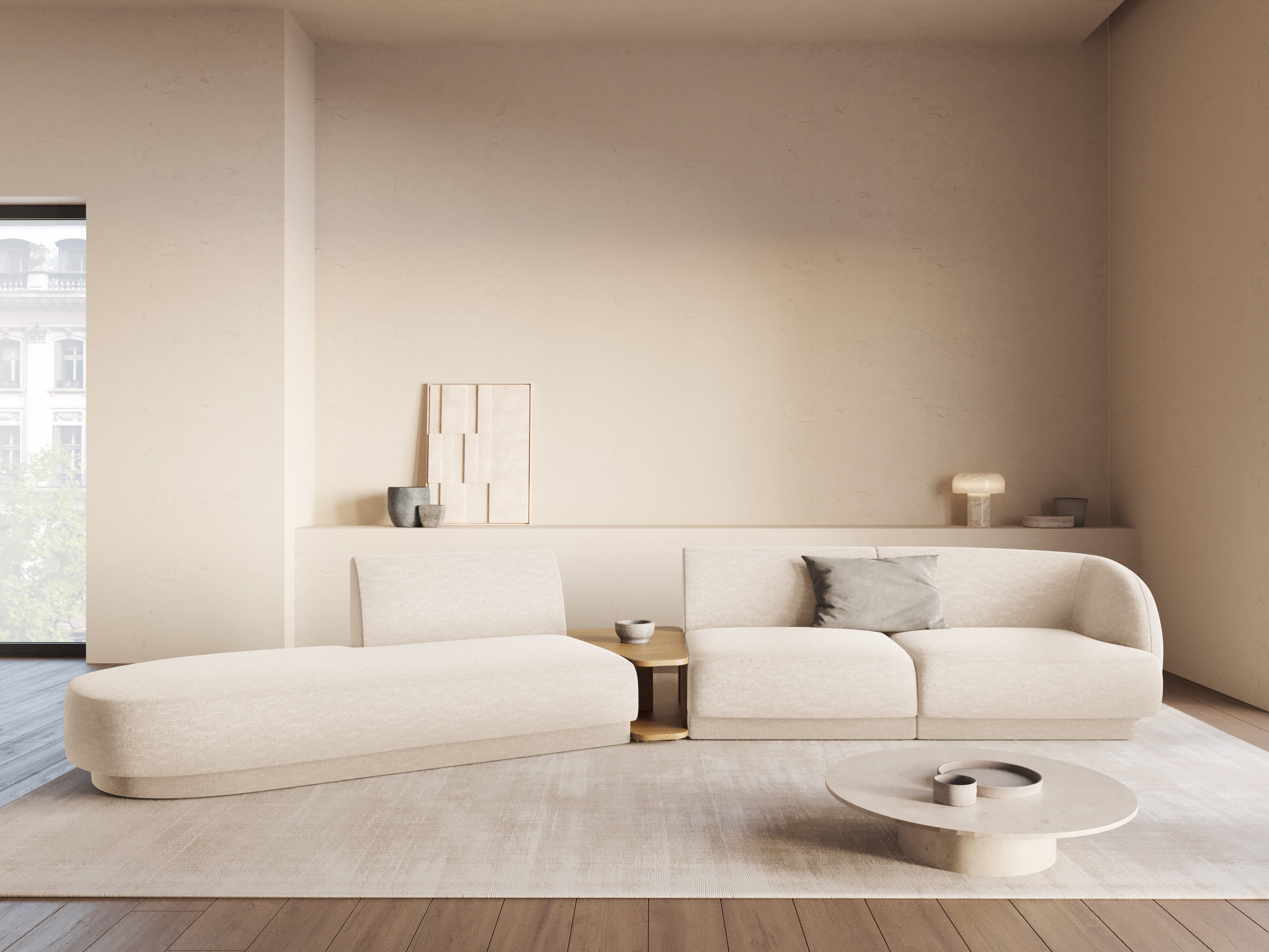 Kavč Miley 358x153cm, Material: Chenille Eden