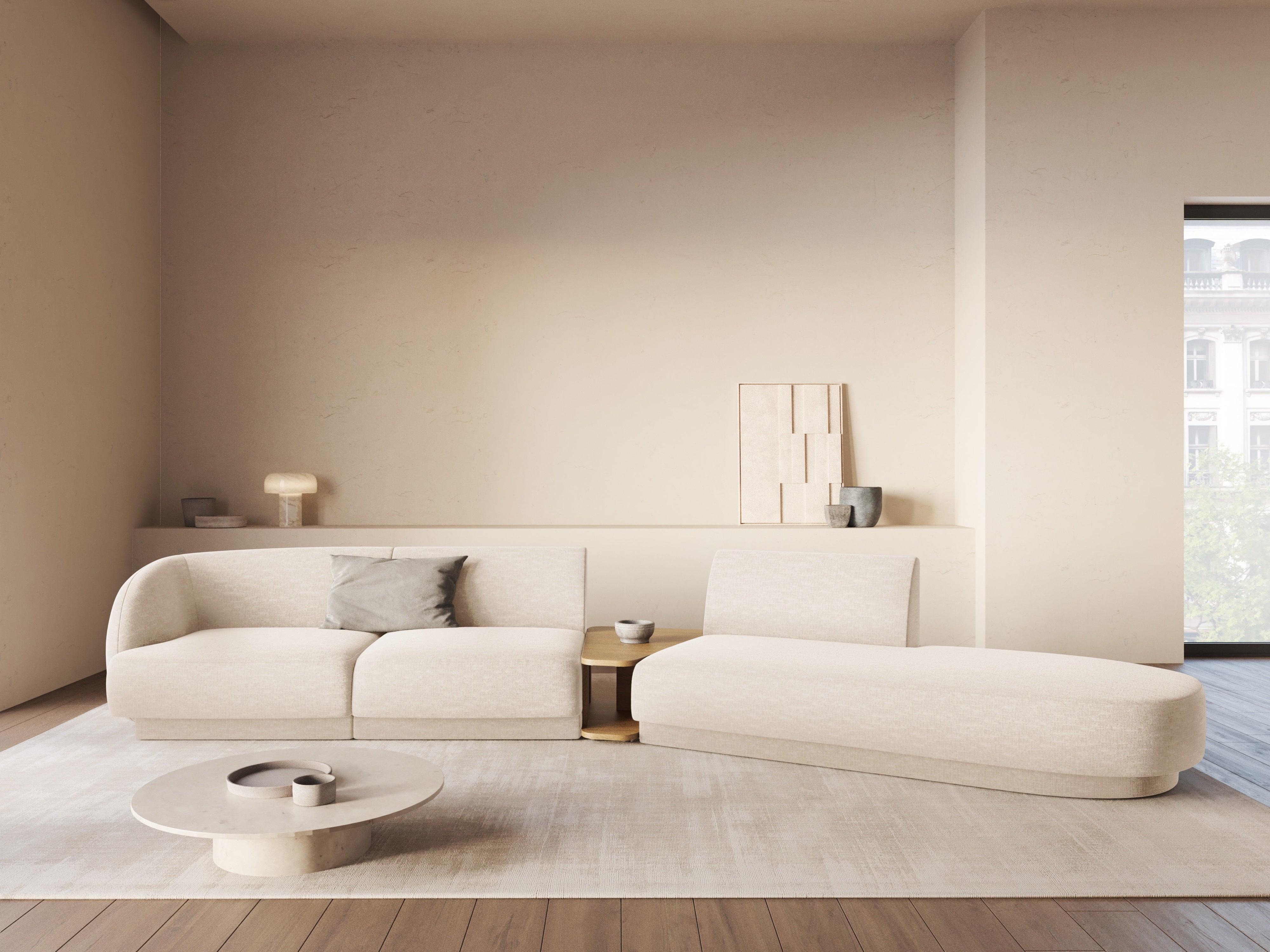 Kavč Miley 358x153cm, Material: Chenille Eden