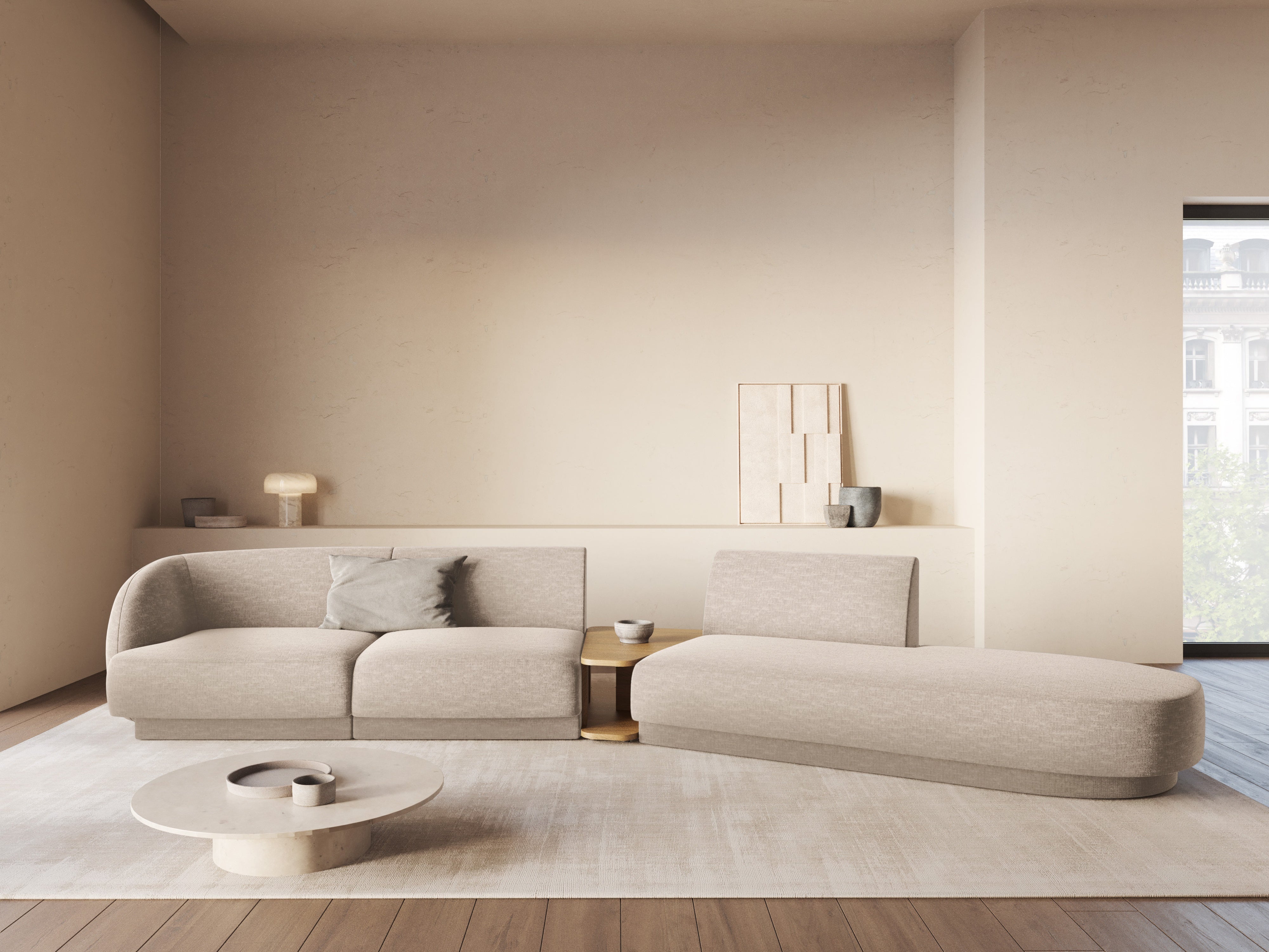 Kavč Miley 358x153cm, Material: Chenille Eden