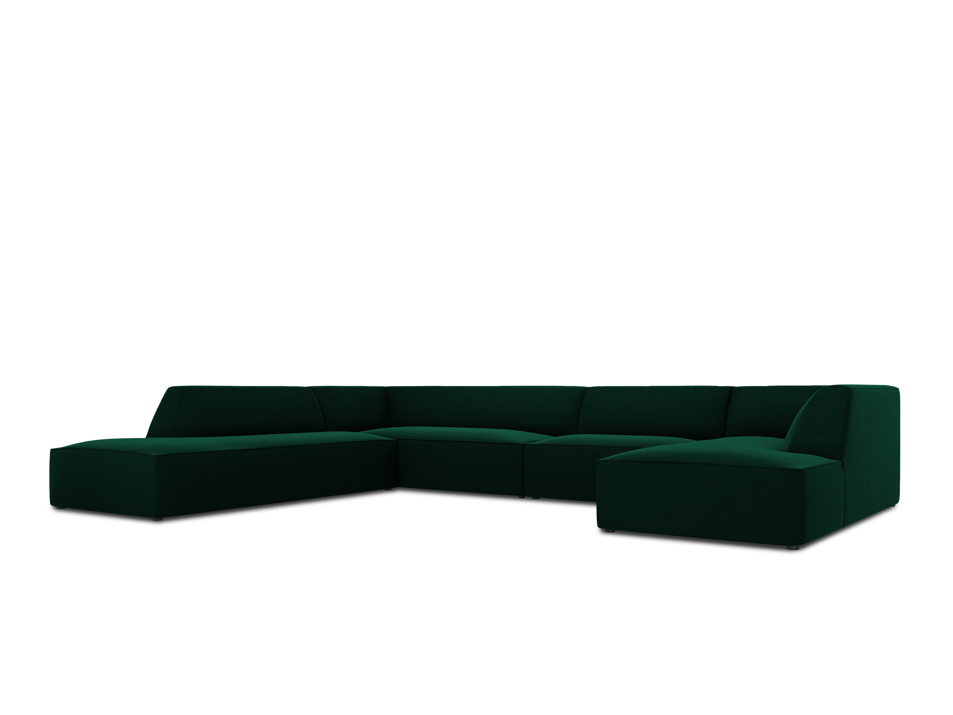 Kotna sedežna garnitura Ruby, 7 sedežev, 366x273cm, Material: Žamet