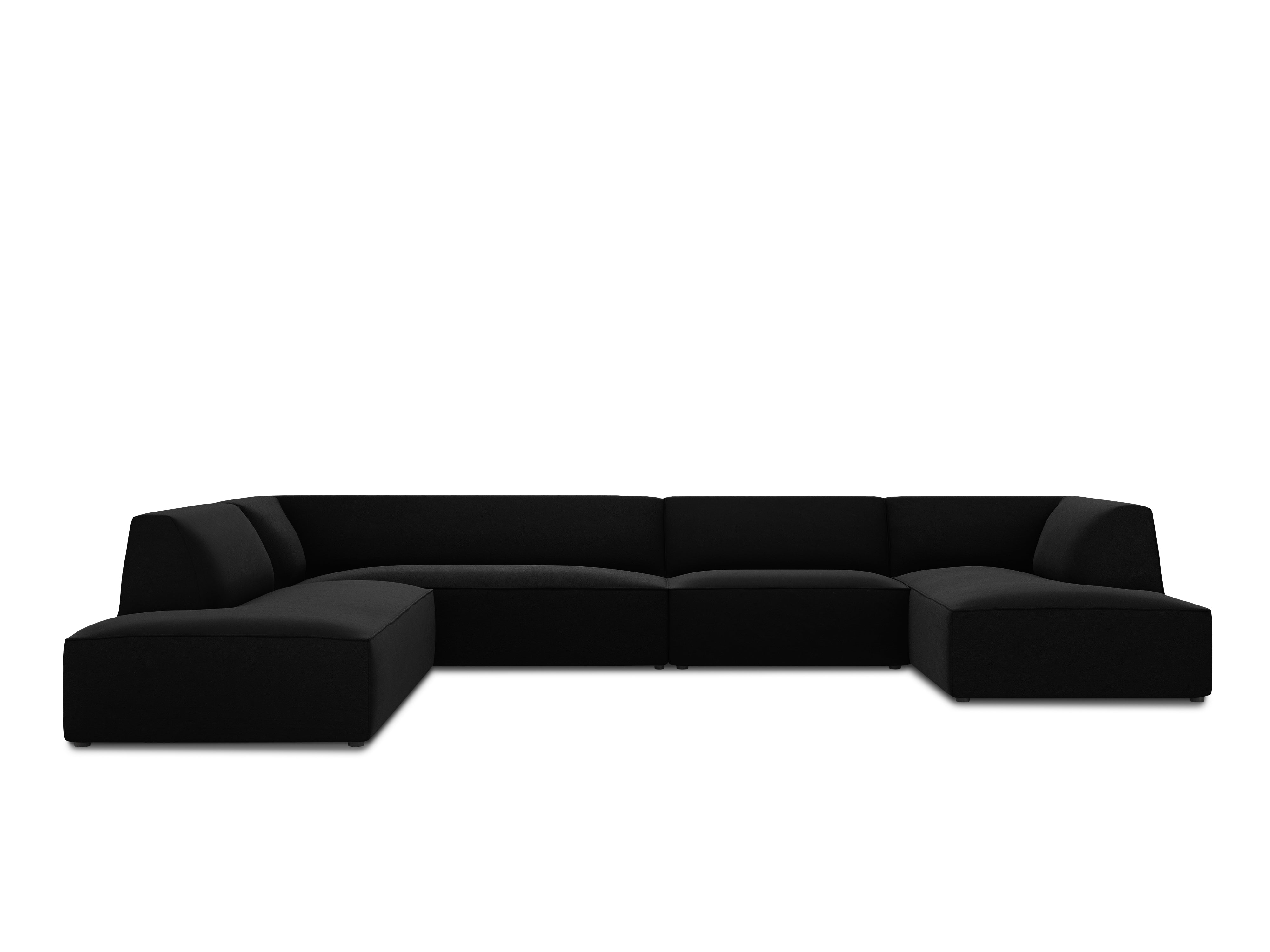 Kotna sedežna garnitura Ruby, 7 sedežev, 366x273cm, Material: Žamet