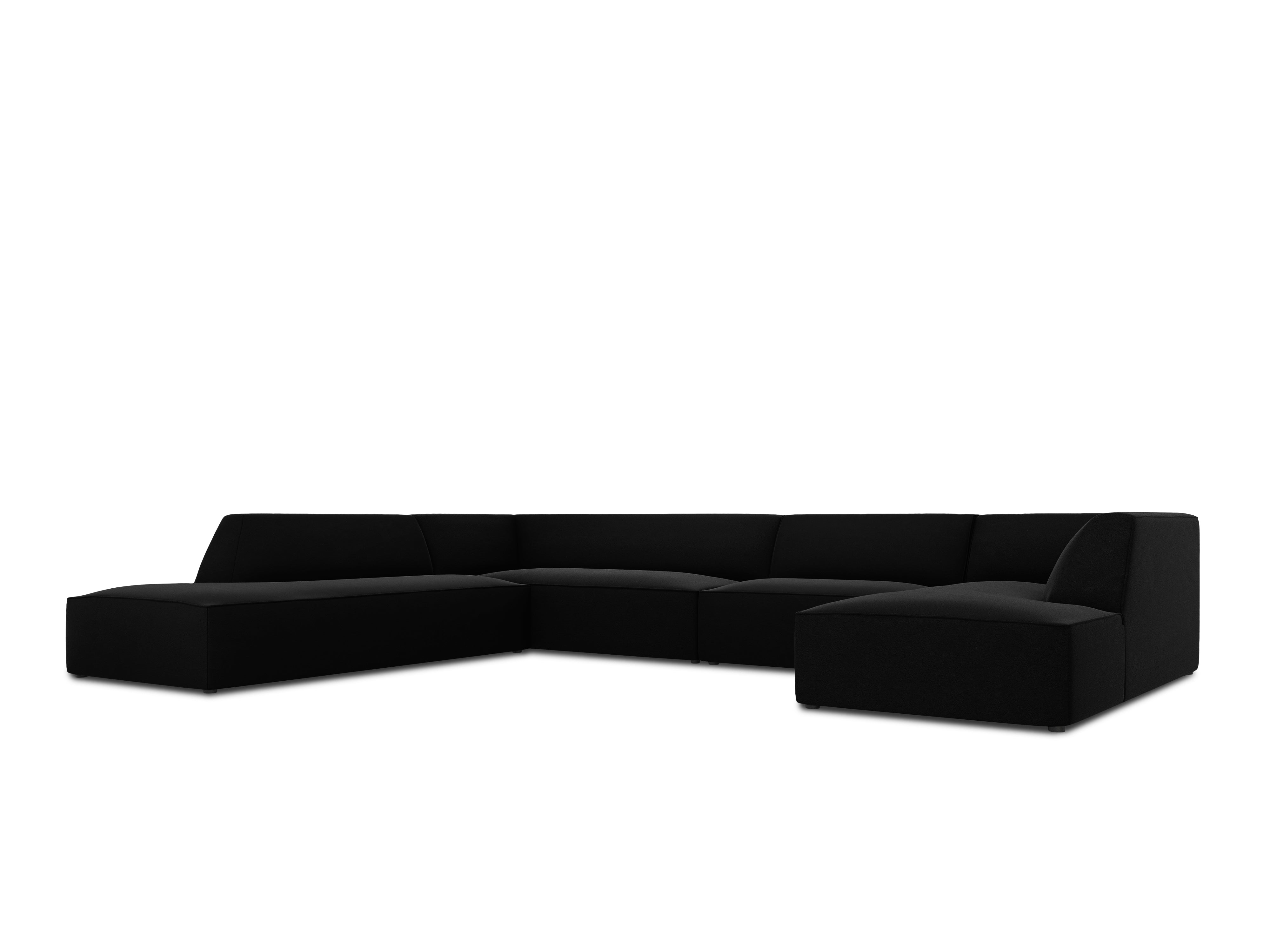 Kotna sedežna garnitura Ruby, 7 sedežev, 366x273cm, Material: Žamet
