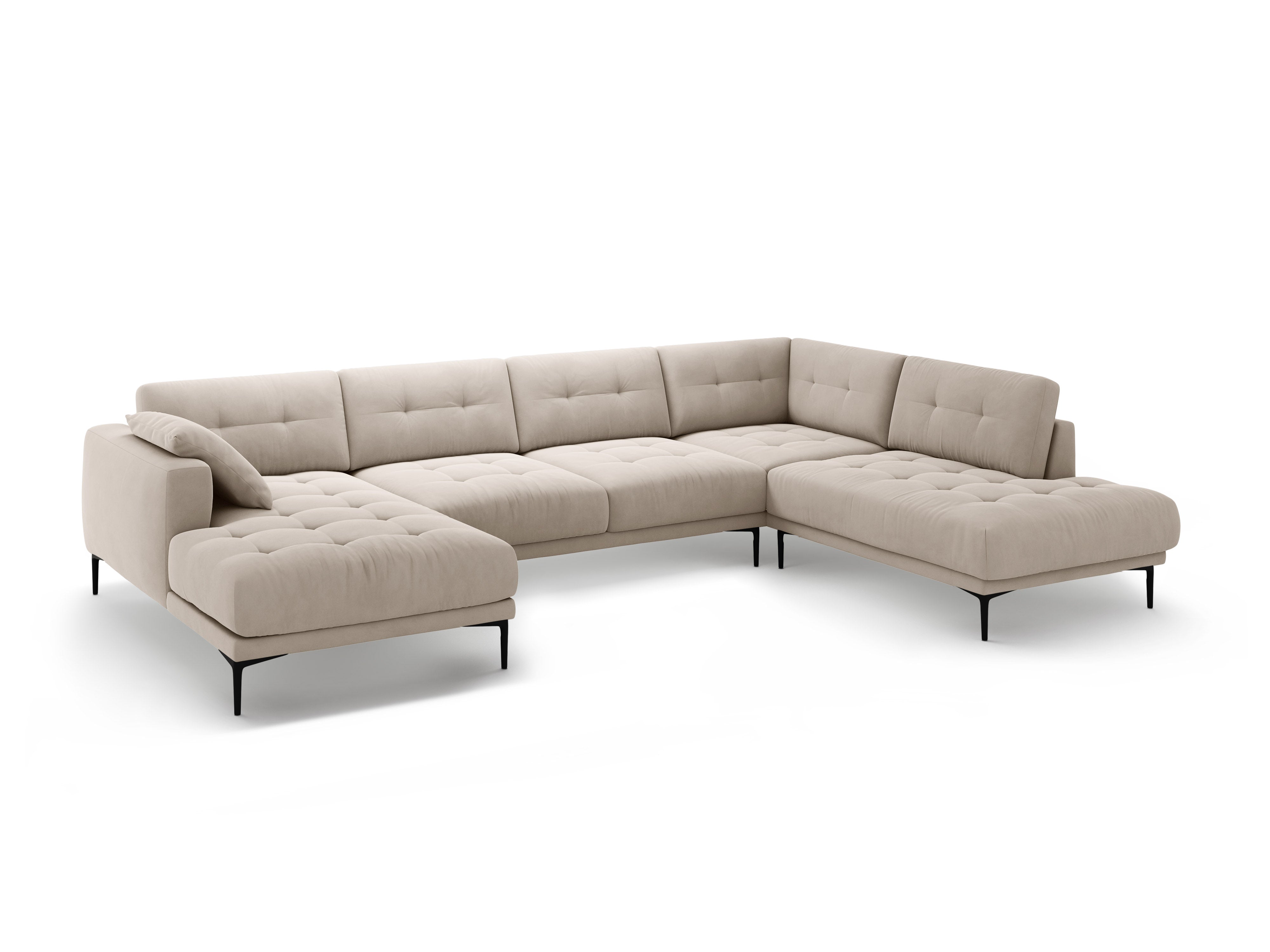 Kotna garnitura Bemy, 373x240cm, material: žamet