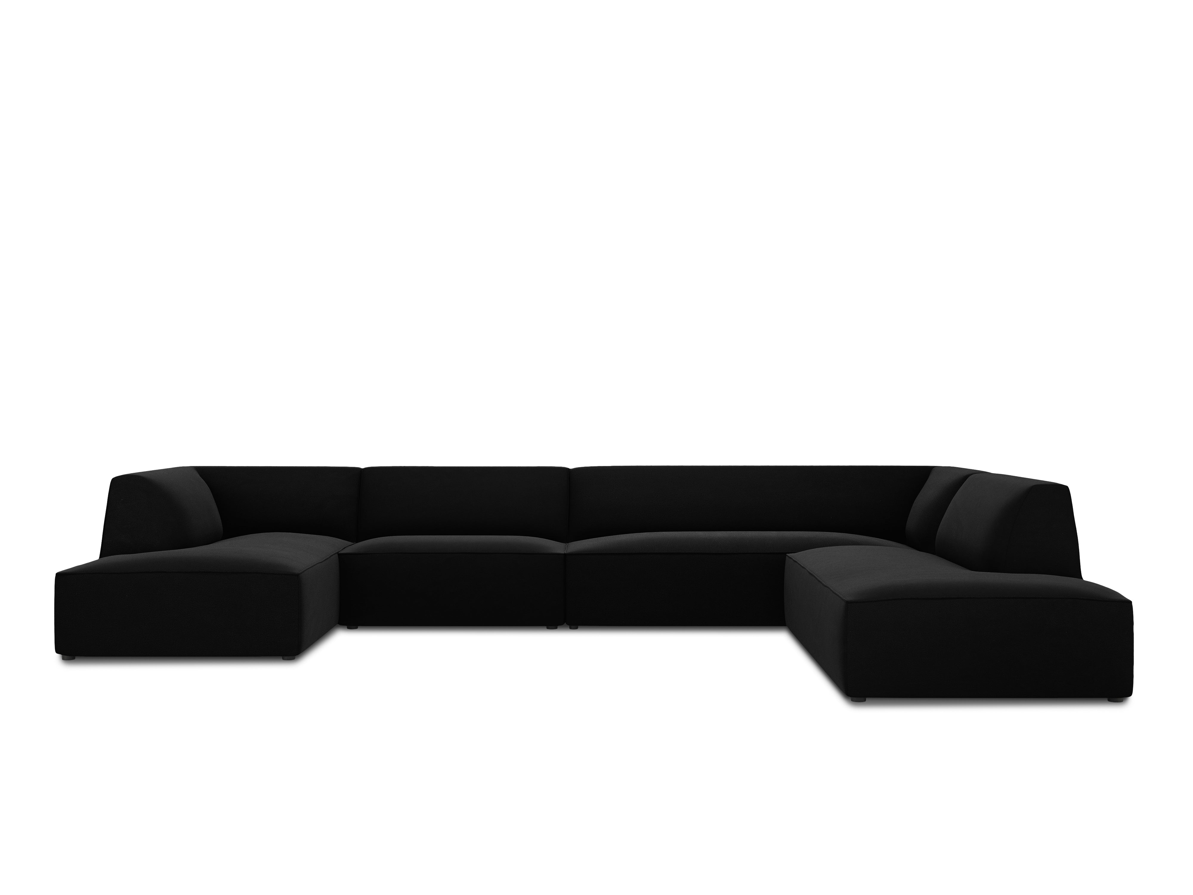 Kotna sedežna garnitura Ruby, 7 sedežev, 366x273cm, Material: Žamet