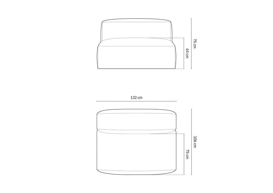 Modul Martina, 130x106cm, Material: Strukturirana tkanina