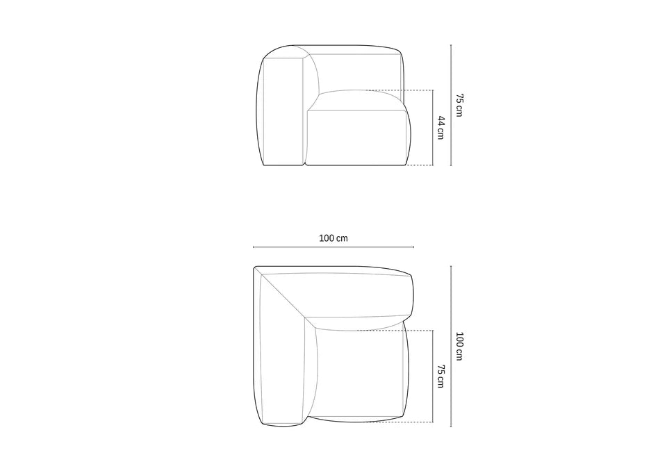 Modul Martina, 106x106cm, Material: Strukturirana tkanina