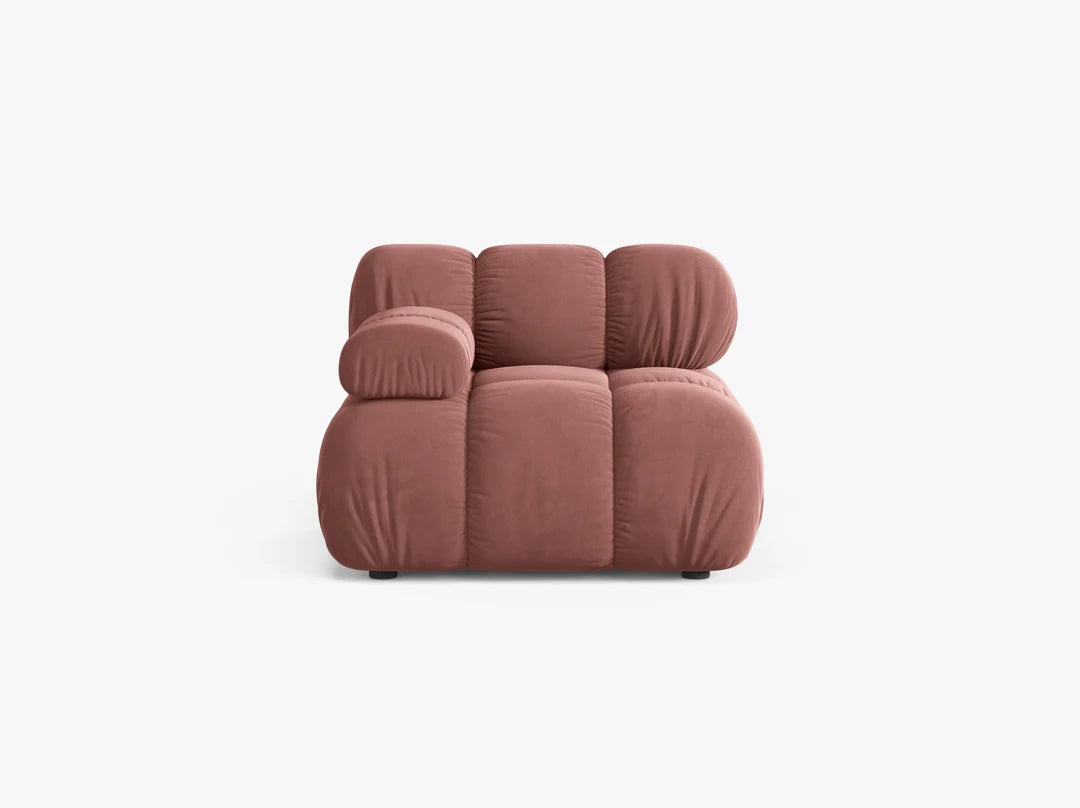 Bellis modul z naslonom za roke 94x94cm, material: žamet