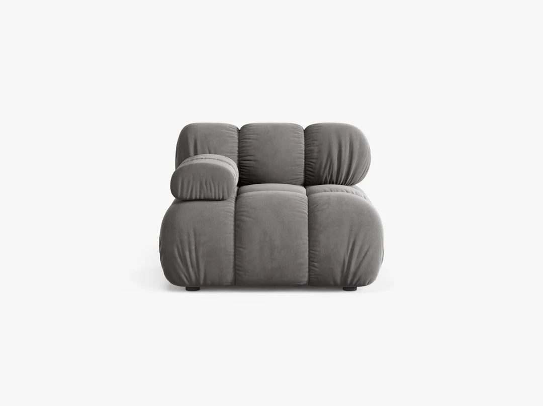 Bellis modul z naslonom za roke 94x94cm, material: žamet