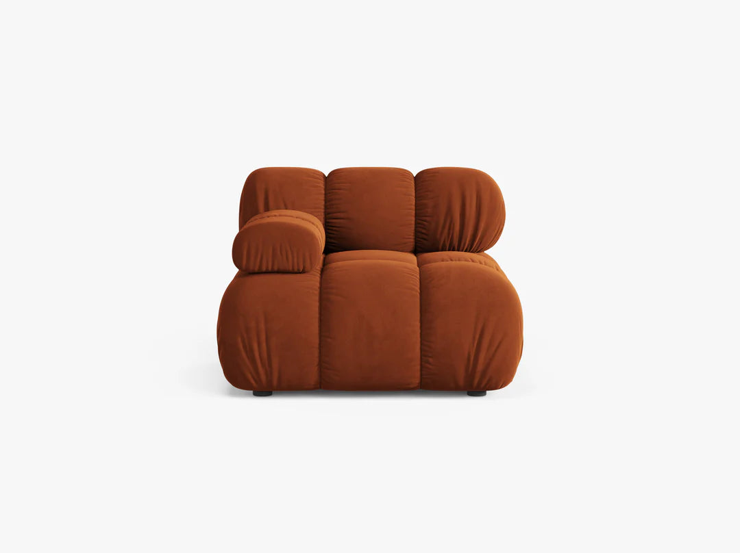 Bellis modul z naslonom za roke 94x94cm, material: žamet