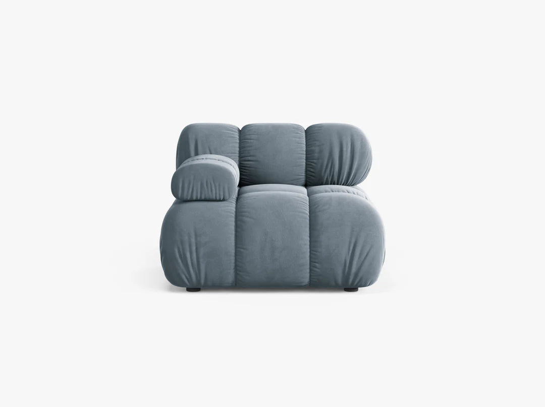 Bellis modul z naslonom za roke 94x94cm, material: žamet