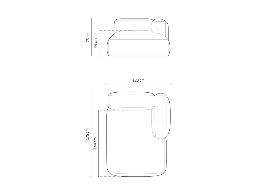 Modul Martina, 120x176cm, Material: Strukturirana tkanina