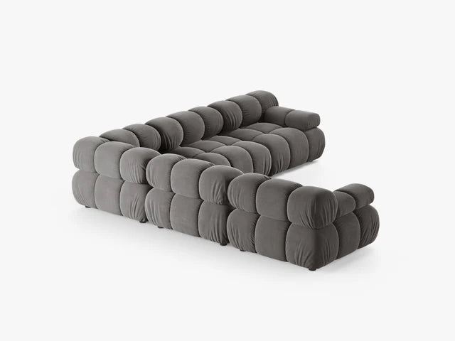 Kotna sedežna garnitura Bellis za 4 osebe, 282x282 cm, Material: Žamet