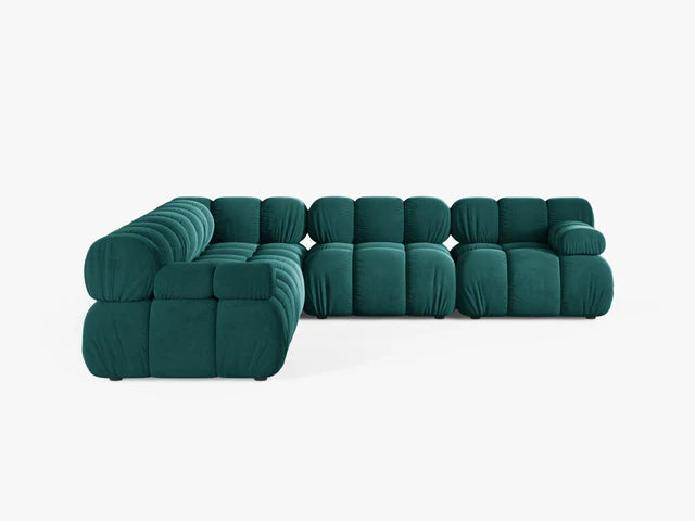 Kotna sedežna garnitura Bellis za 4 osebe, 282x282 cm, Material: Žamet