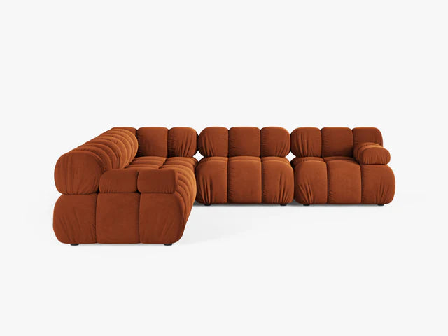 Kotna sedežna garnitura Bellis za 4 osebe, 282x282 cm, Material: Žamet