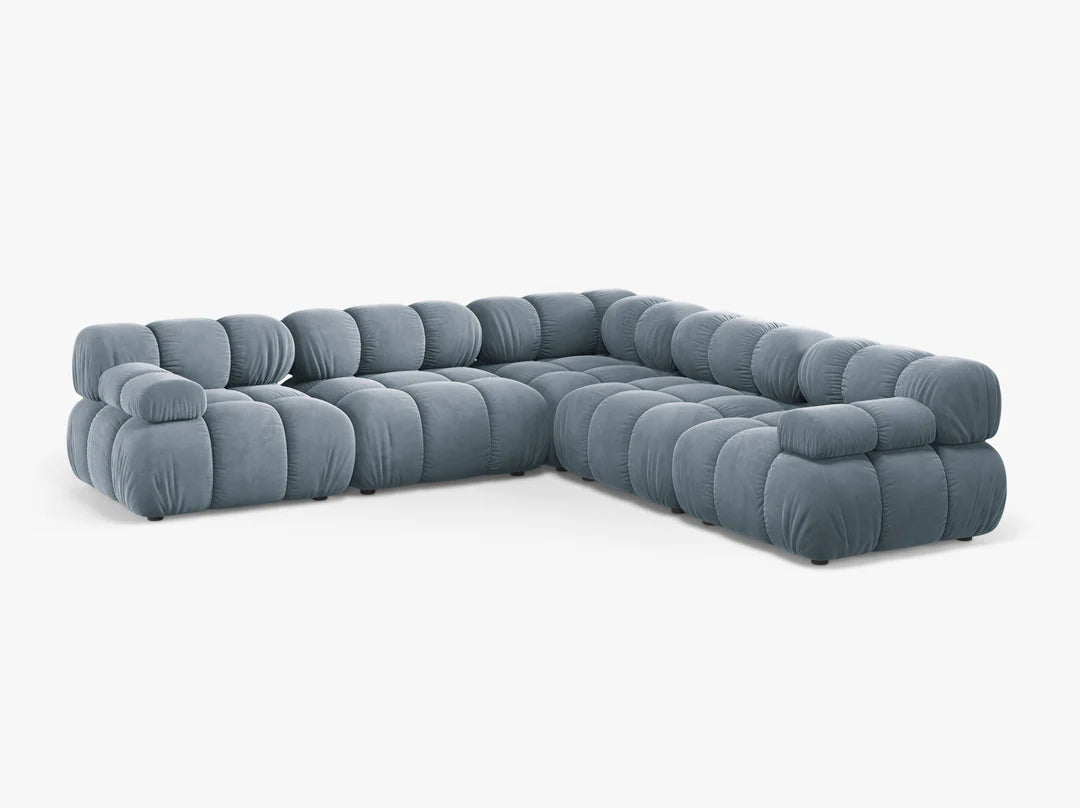 Kotna sedežna garnitura Bellis za 4 osebe, 282x282 cm, Material: Žamet