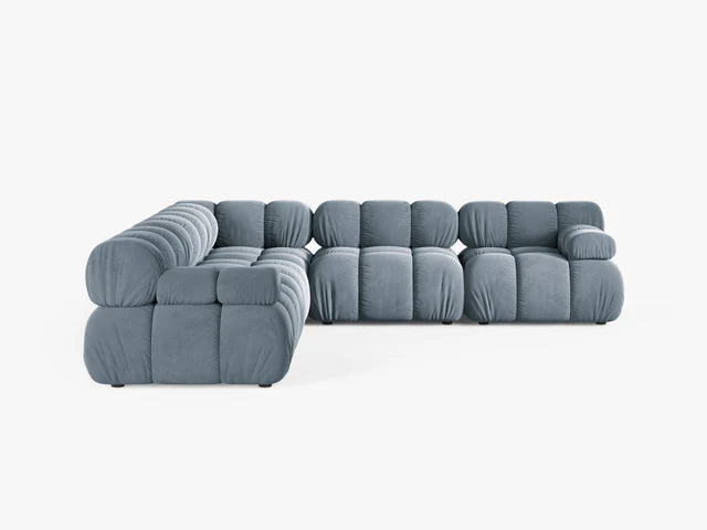 Kotna sedežna garnitura Bellis za 4 osebe, 282x282 cm, Material: Žamet