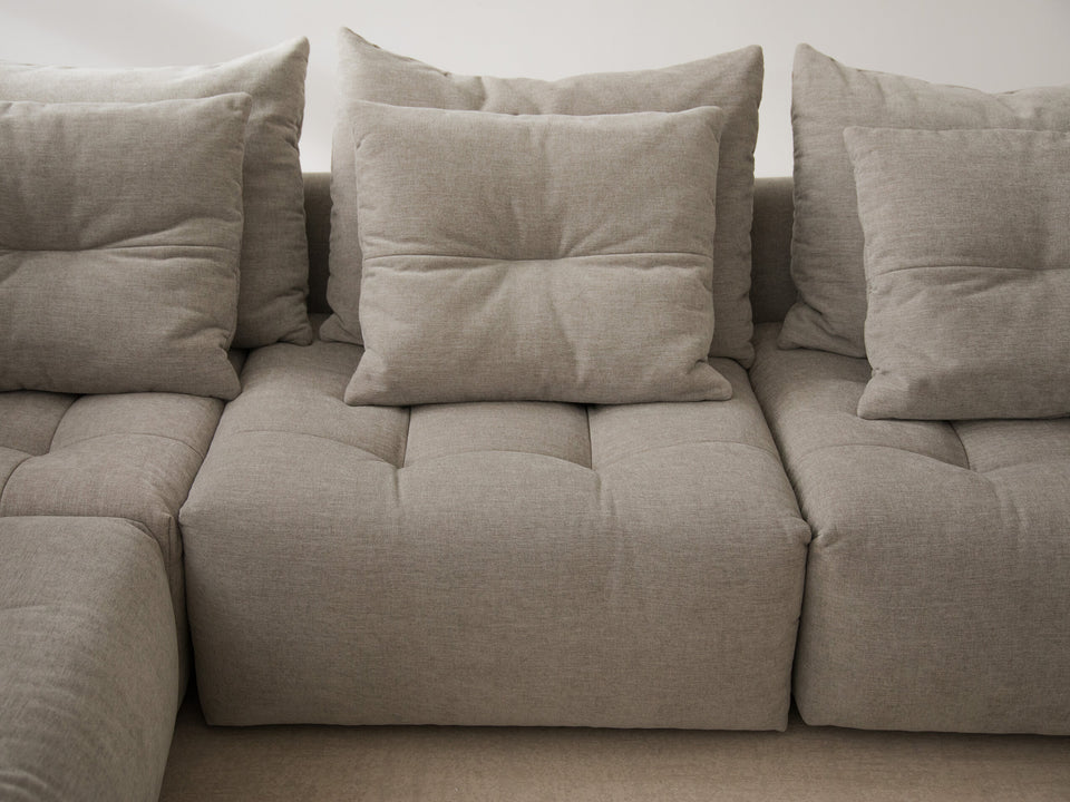 Kotna sedežna garnitura Bloom, 316x310 cm, Material: Žamet