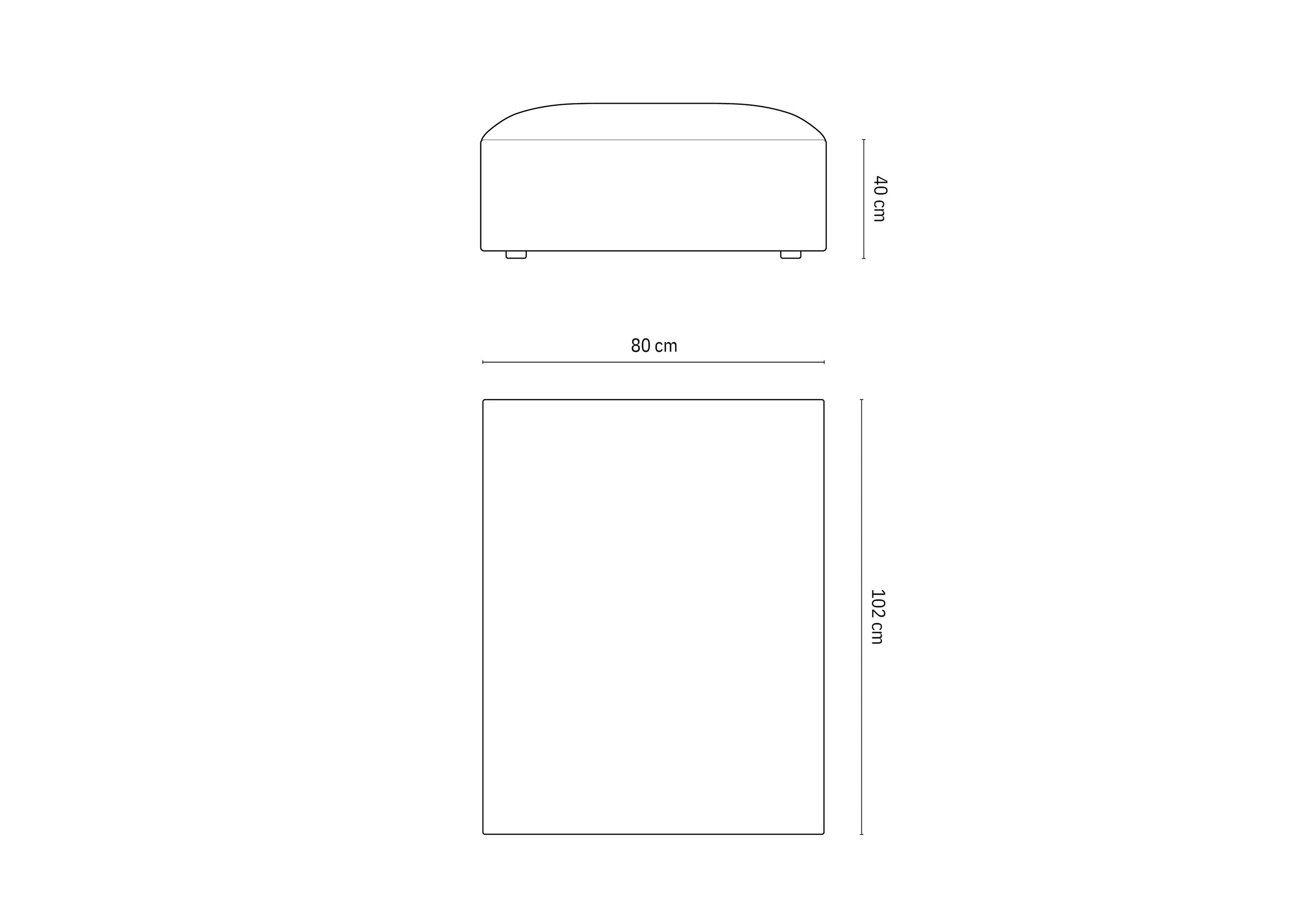 Jodiejev stolček 102x80cm, Material: Žamet