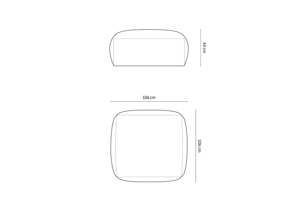 Martina stolčki, 106x106 cm, material: strukturirana tkanina