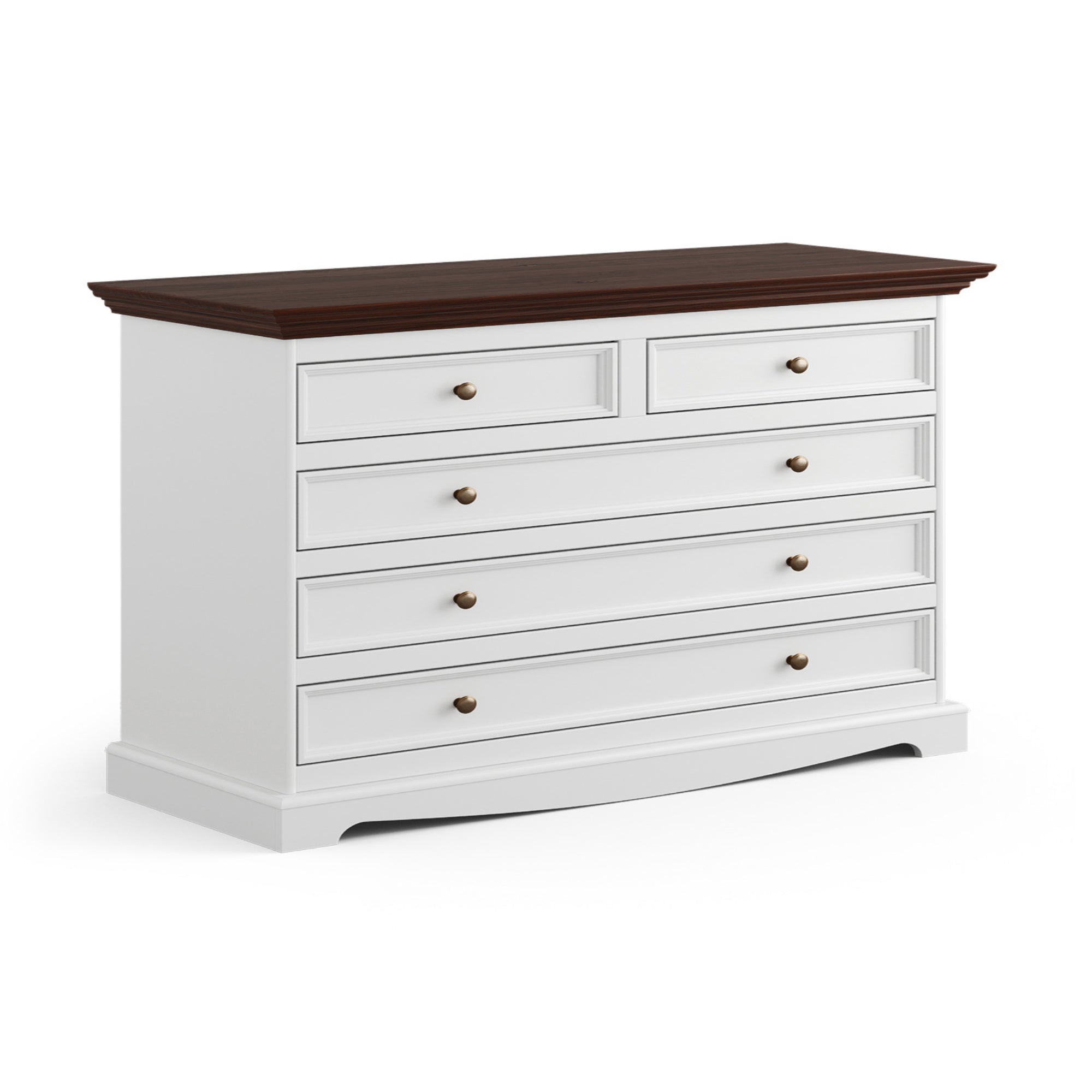 Komoda Belluno 111x44 cm, material: masivna borovina